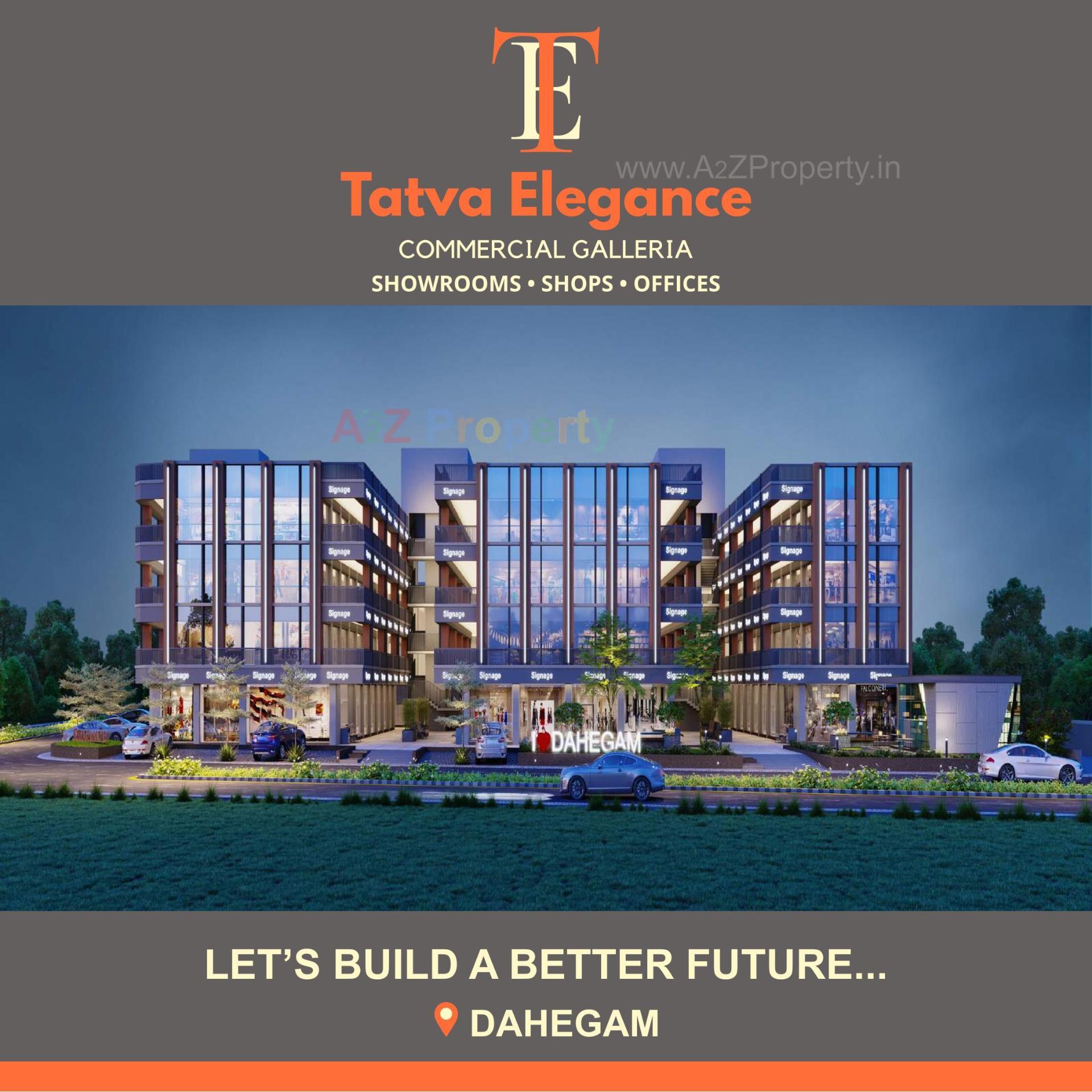 3D Elevation of real estate project Tatva Elegance located at Dehgam, Gandhinagar, Gujarat