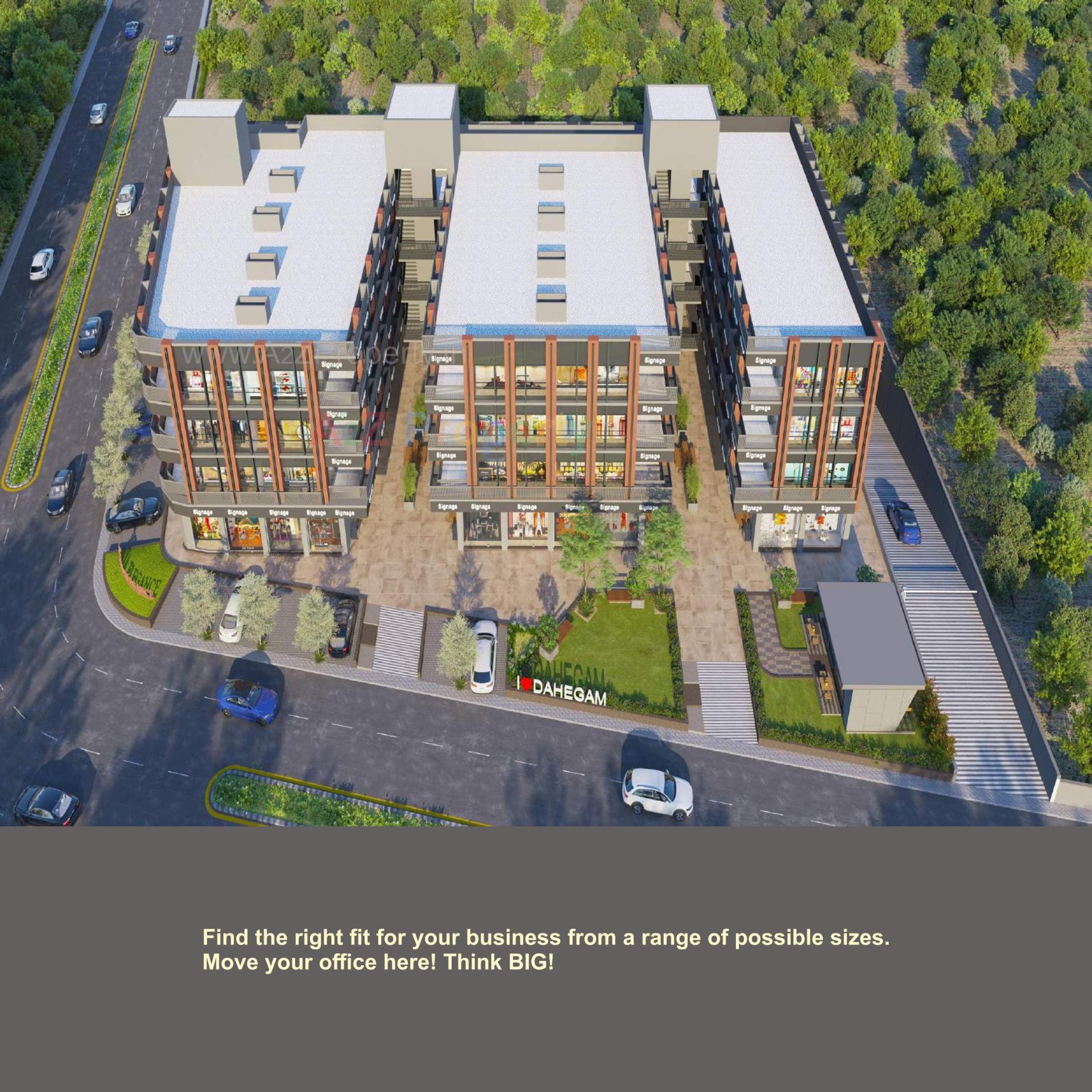 3D Elevation of real estate project Tatva Elegance located at Dehgam, Gandhinagar, Gujarat