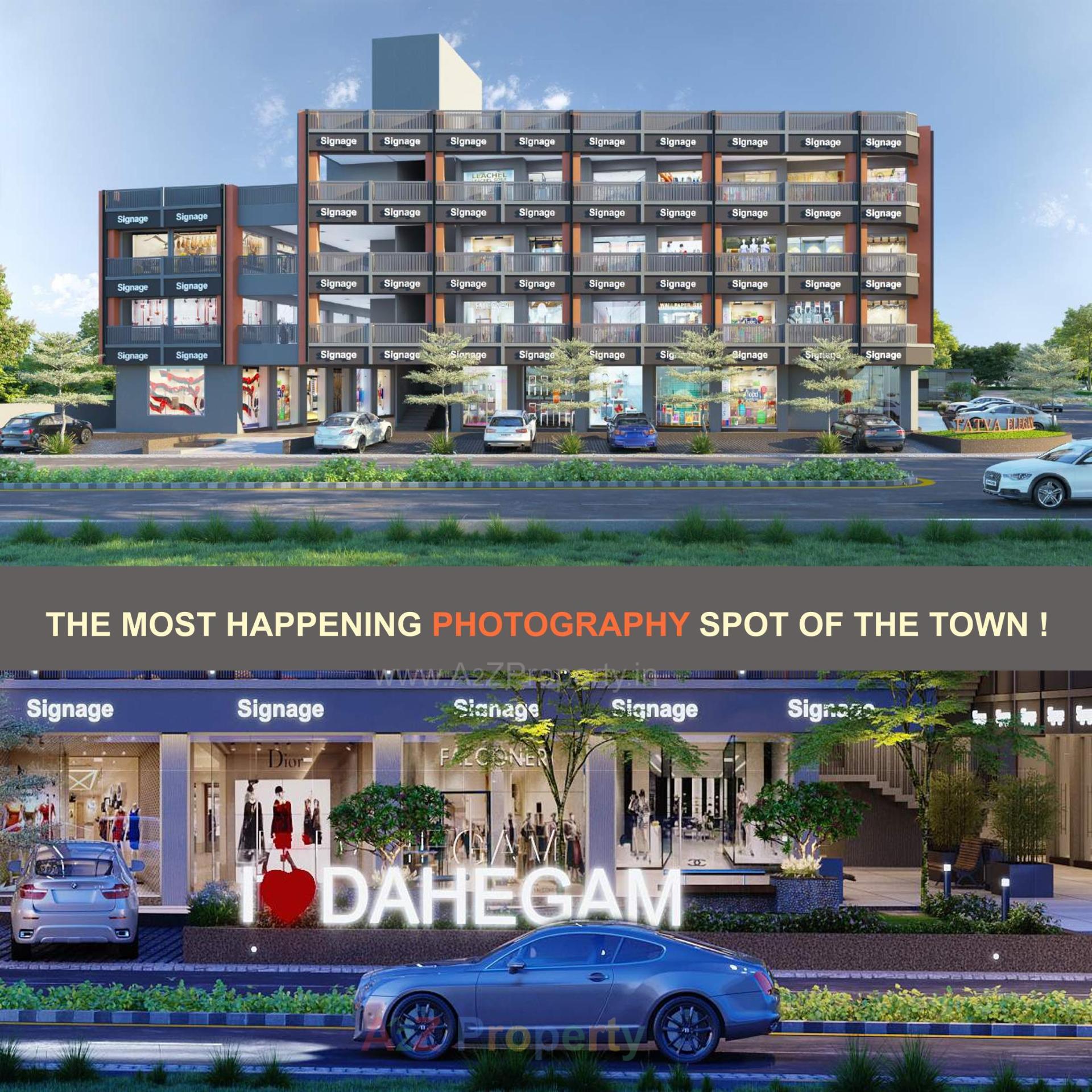 3D Elevation of real estate project Tatva Elegance located at Dehgam, Gandhinagar, Gujarat