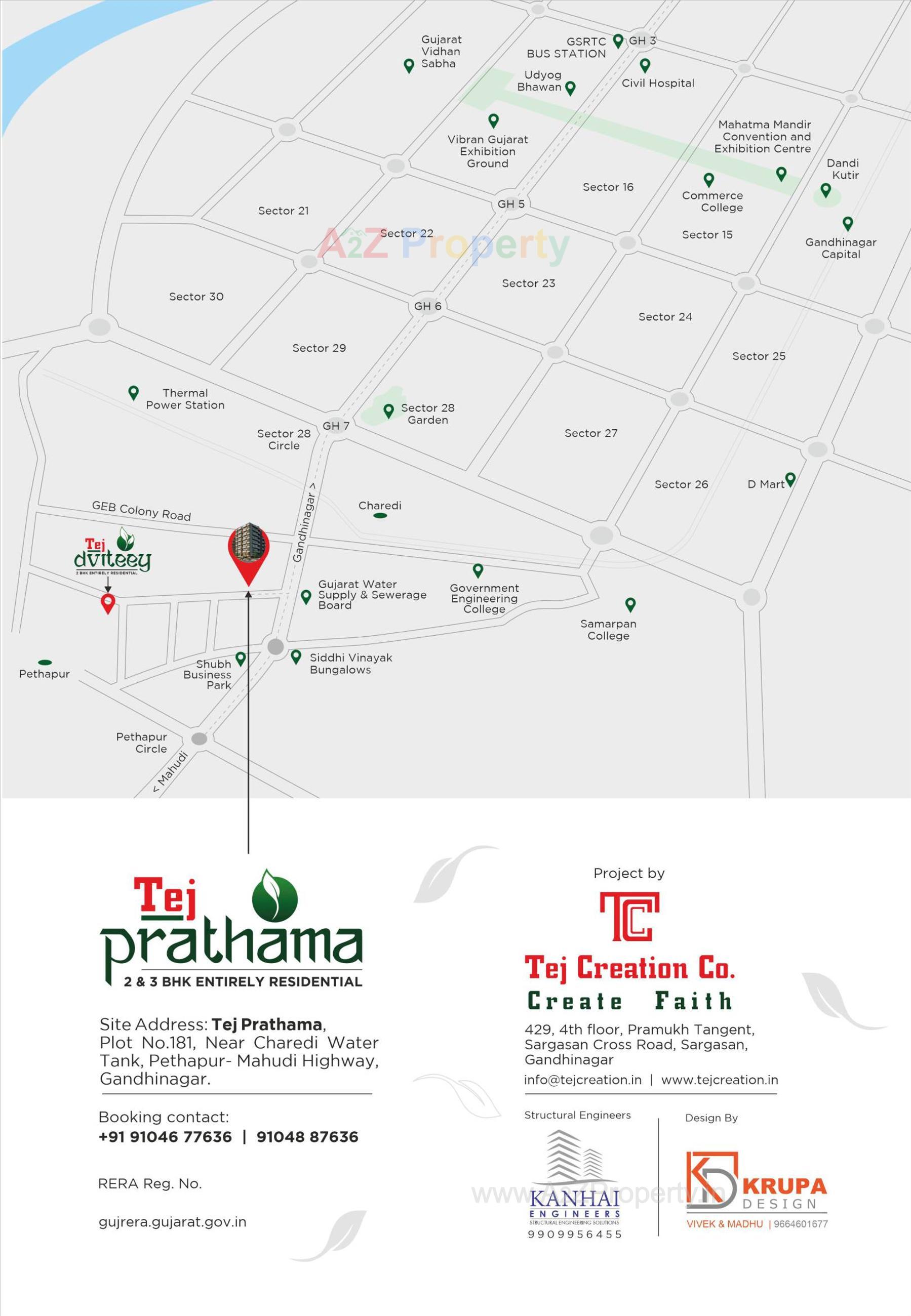  of real estate project Tej Prathama located at Pethapur, Gandhinagar, Gujarat