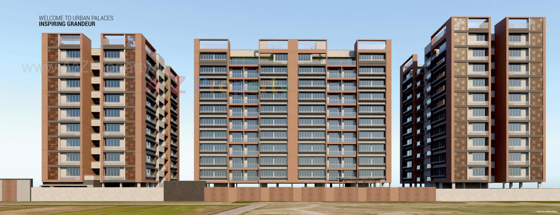 3D Elevation of real estate project Texas located at Raysan, Gandhinagar, Gujarat