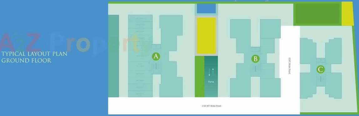 Layout of real estate project Texas Garden Home located at Kudasan, Gandhinagar, Gujarat