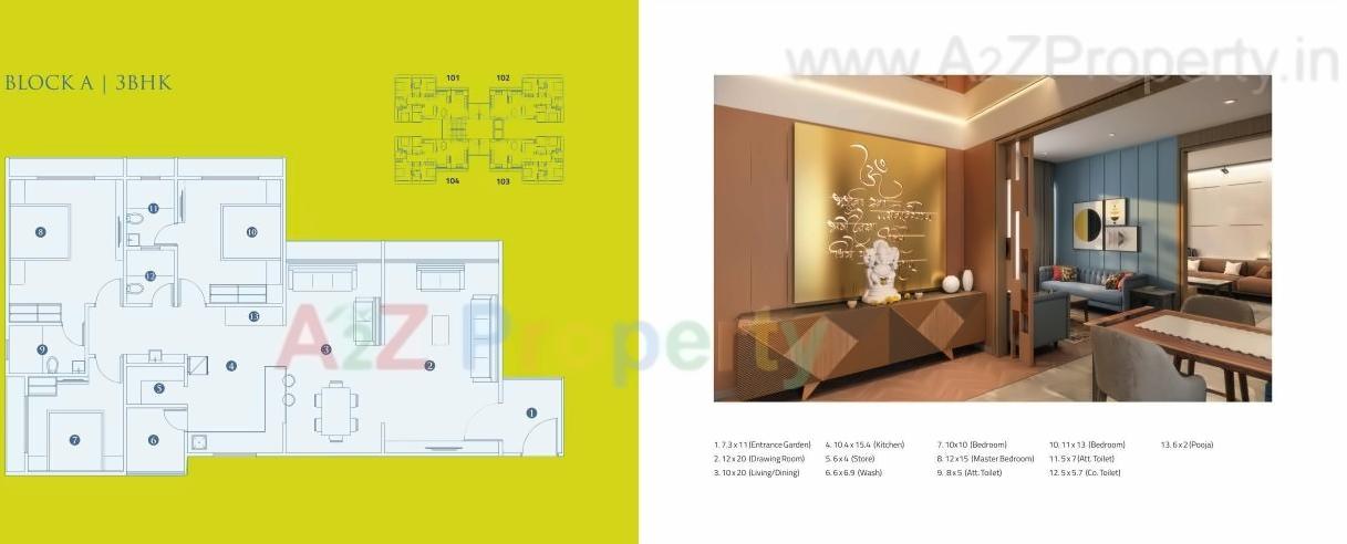 Layout of real estate project Texas Garden Home located at Kudasan, Gandhinagar, Gujarat