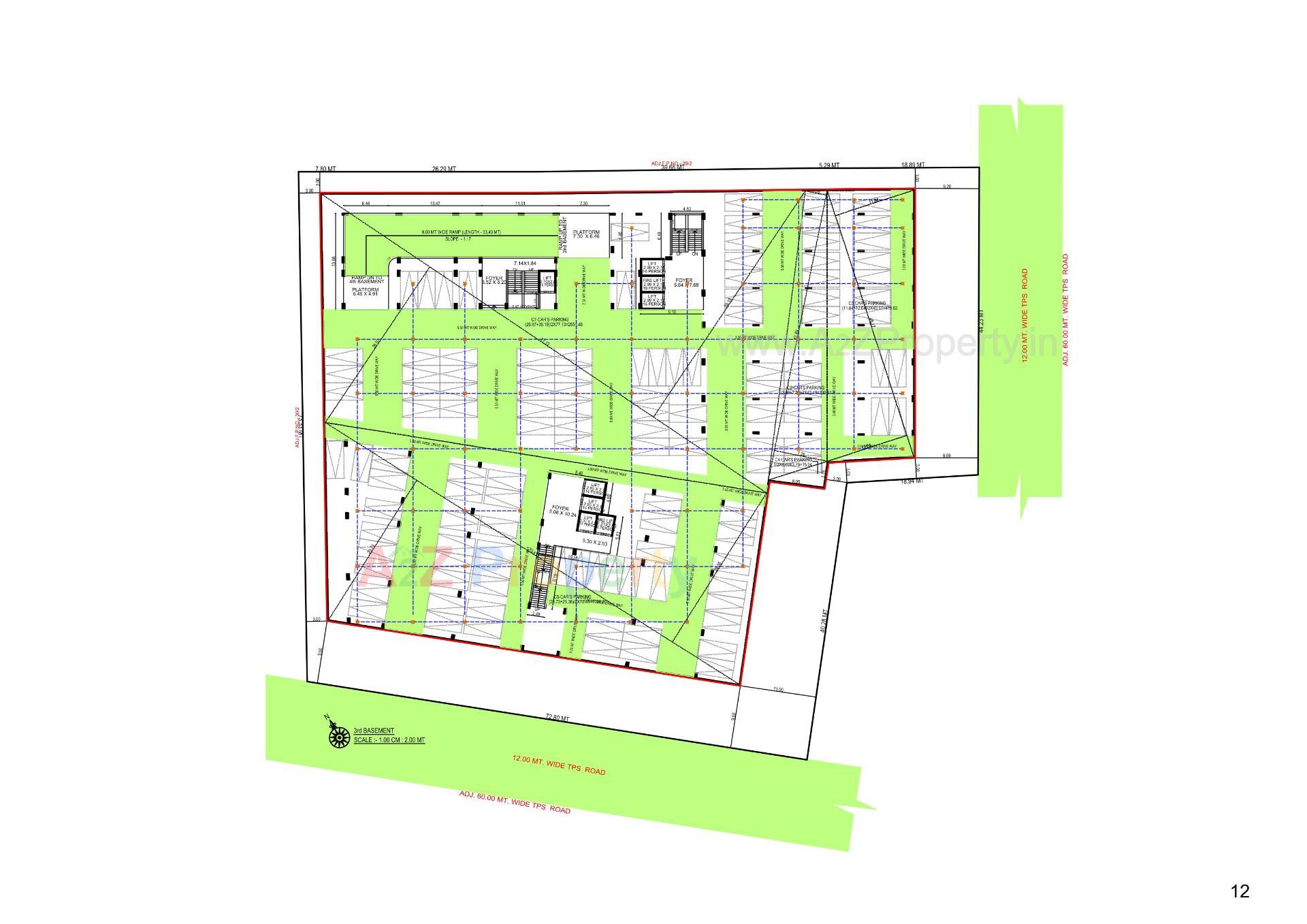 Layout of real estate project The Address located at Gandhinagar, Gandhinagar, Gujarat