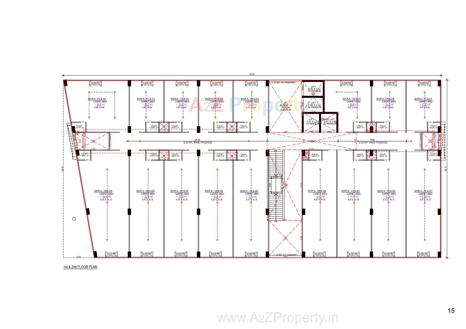 Layout of real estate project The Address located at Gandhinagar, Gandhinagar, Gujarat