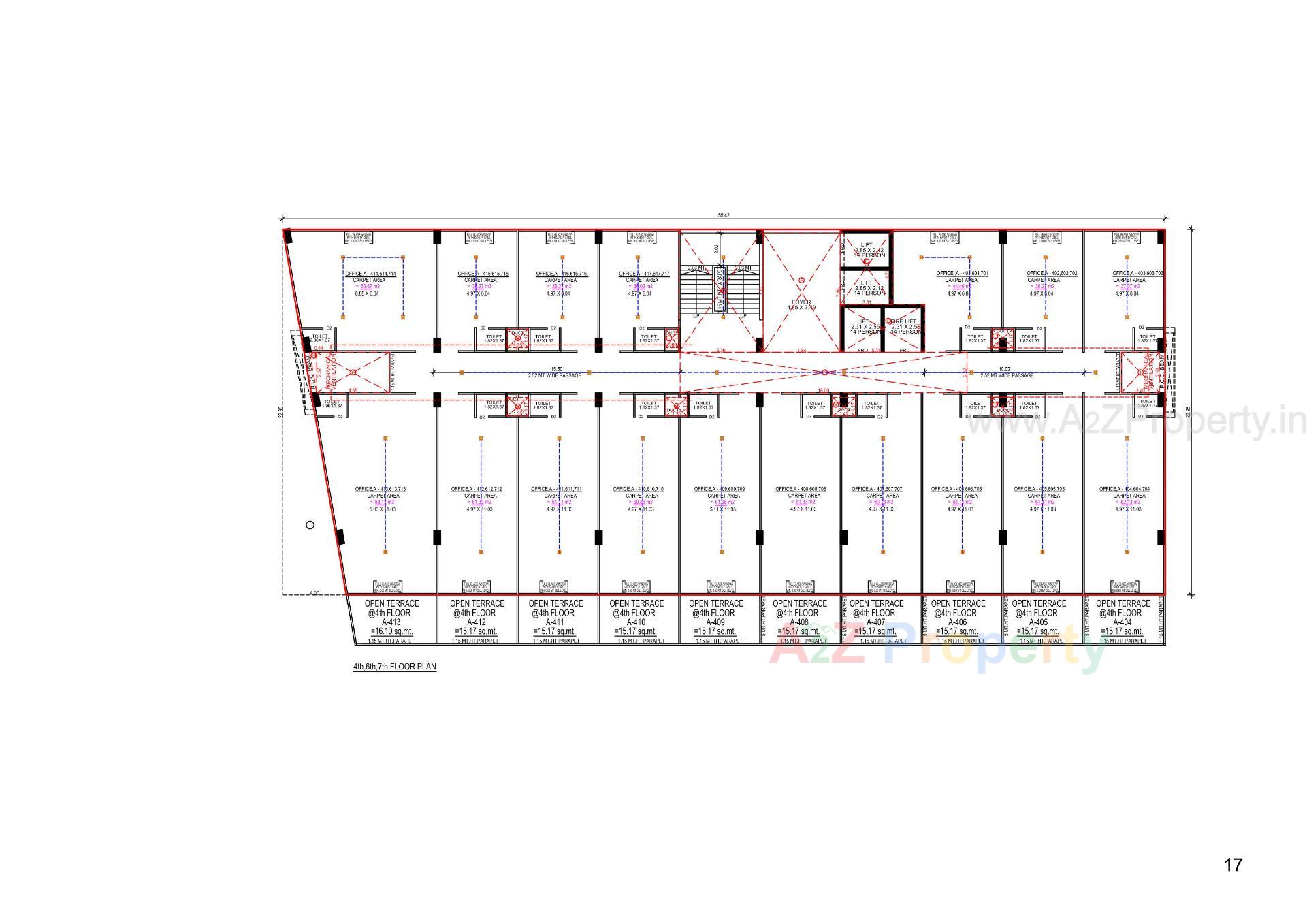 Layout of real estate project The Address located at Gandhinagar, Gandhinagar, Gujarat
