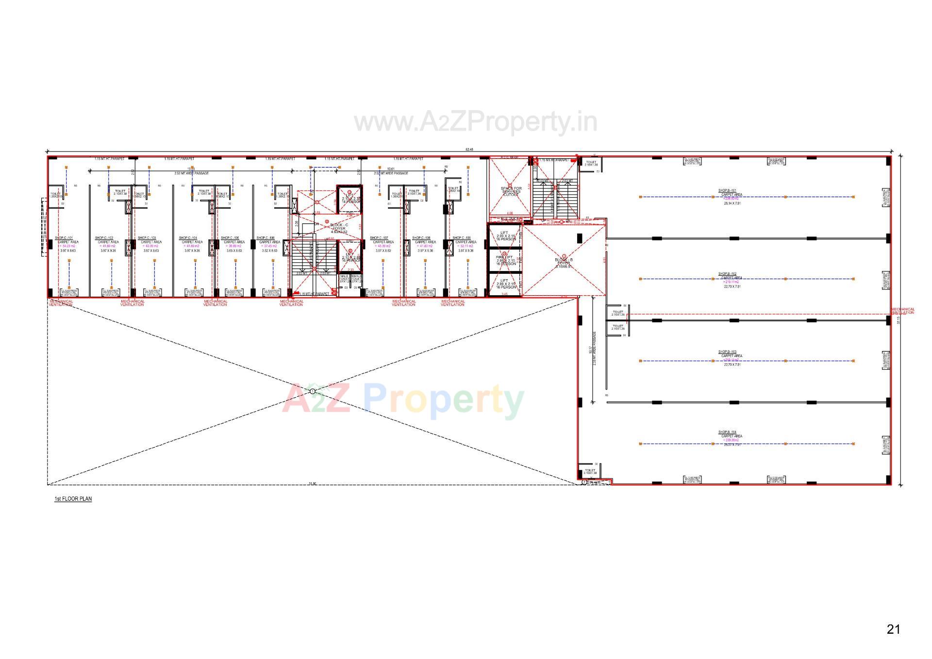 Layout of real estate project The Address located at Gandhinagar, Gandhinagar, Gujarat