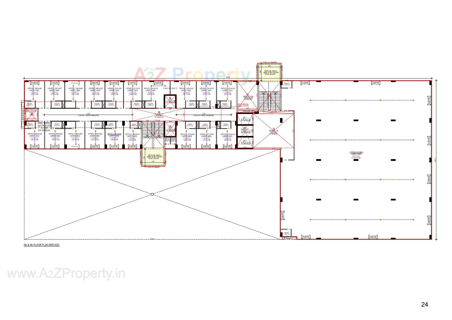 Layout of real estate project The Address located at Gandhinagar, Gandhinagar, Gujarat