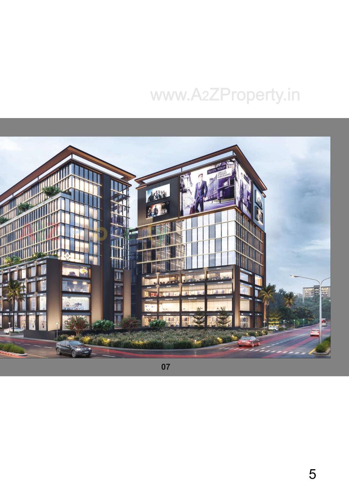 3D Elevation of real estate project The Address located at Gandhinagar, Gandhinagar, Gujarat