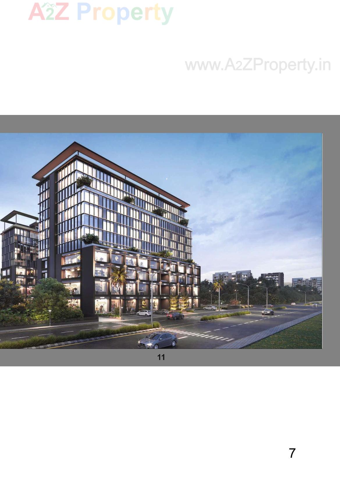 3D Elevation of real estate project The Address located at Gandhinagar, Gandhinagar, Gujarat