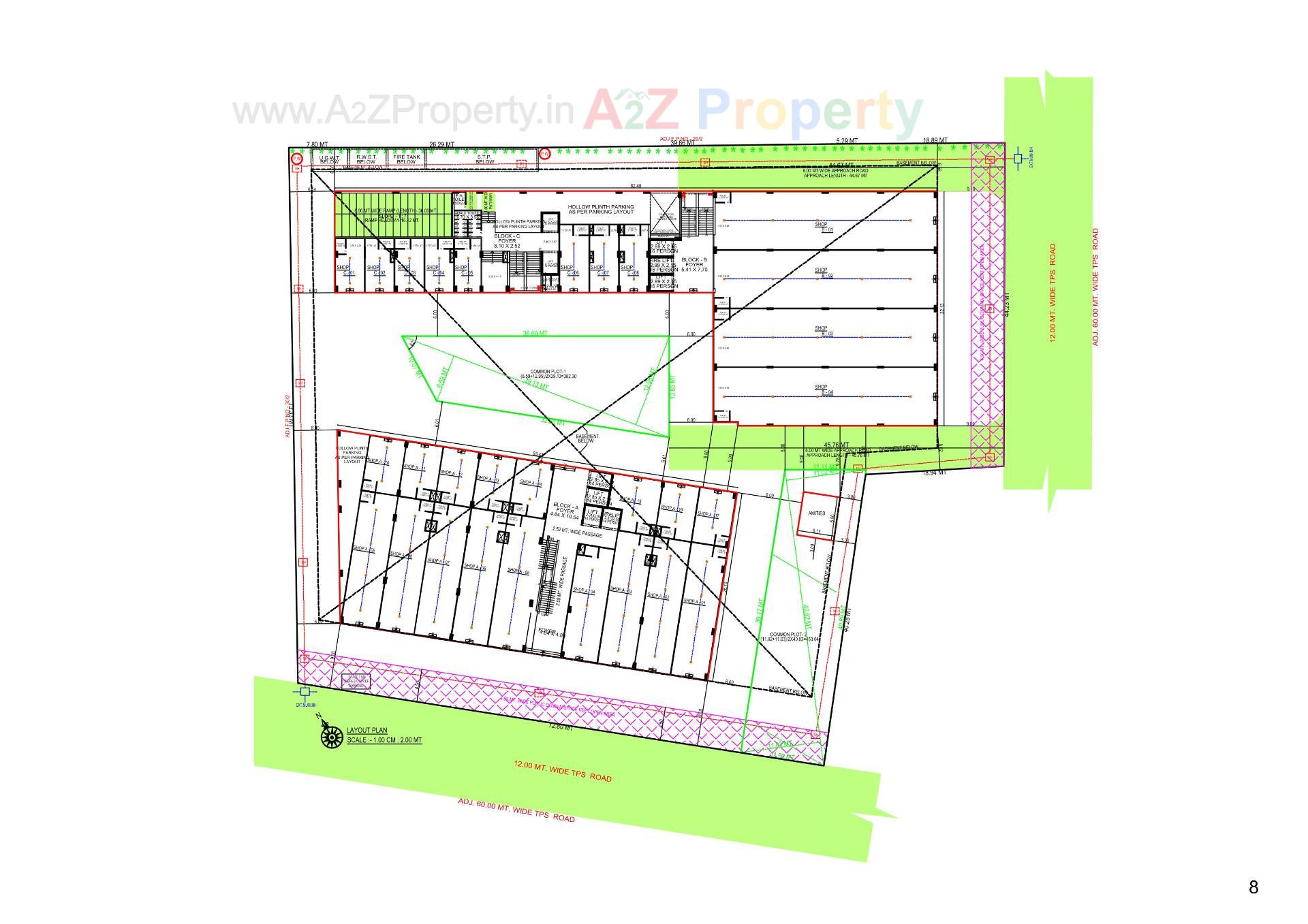 Layout of real estate project The Address located at Gandhinagar, Gandhinagar, Gujarat