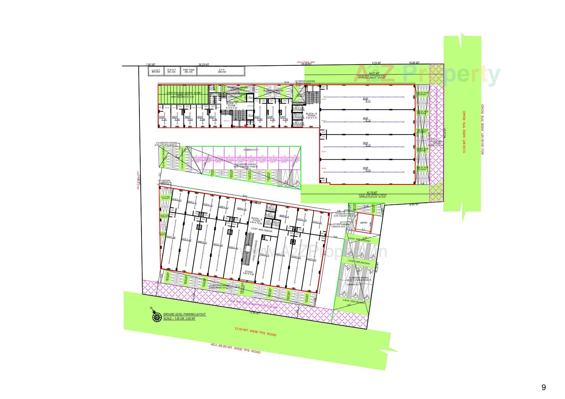 Layout of real estate project The Address located at Gandhinagar, Gandhinagar, Gujarat