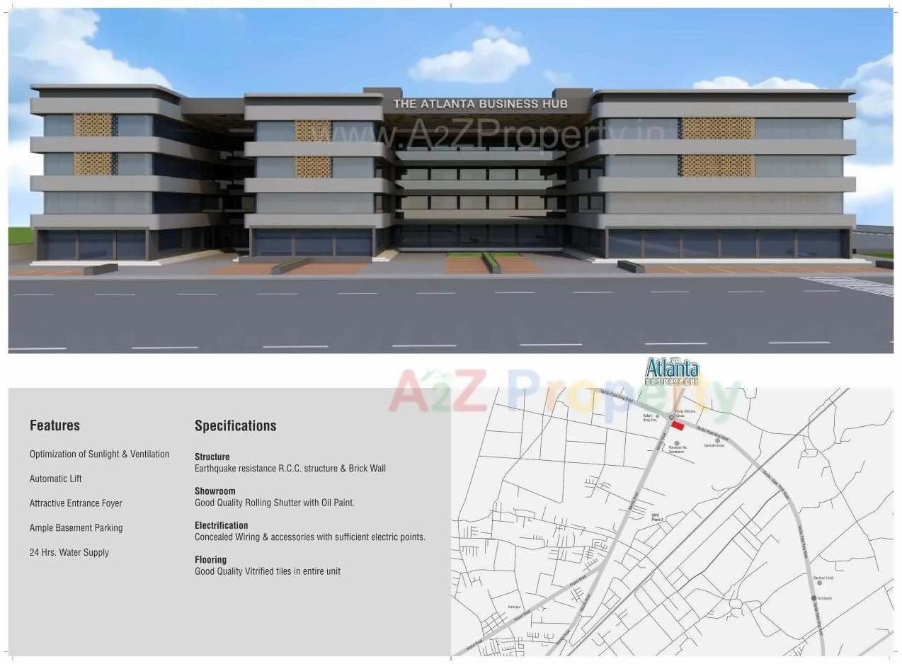  of real estate project The Atlanta Business Hub located at Ranasan, Gandhinagar, Gujarat