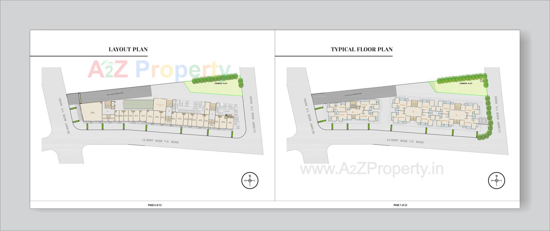Layout of real estate project The Atlantis located at Zundal, Gandhinagar, Gujarat