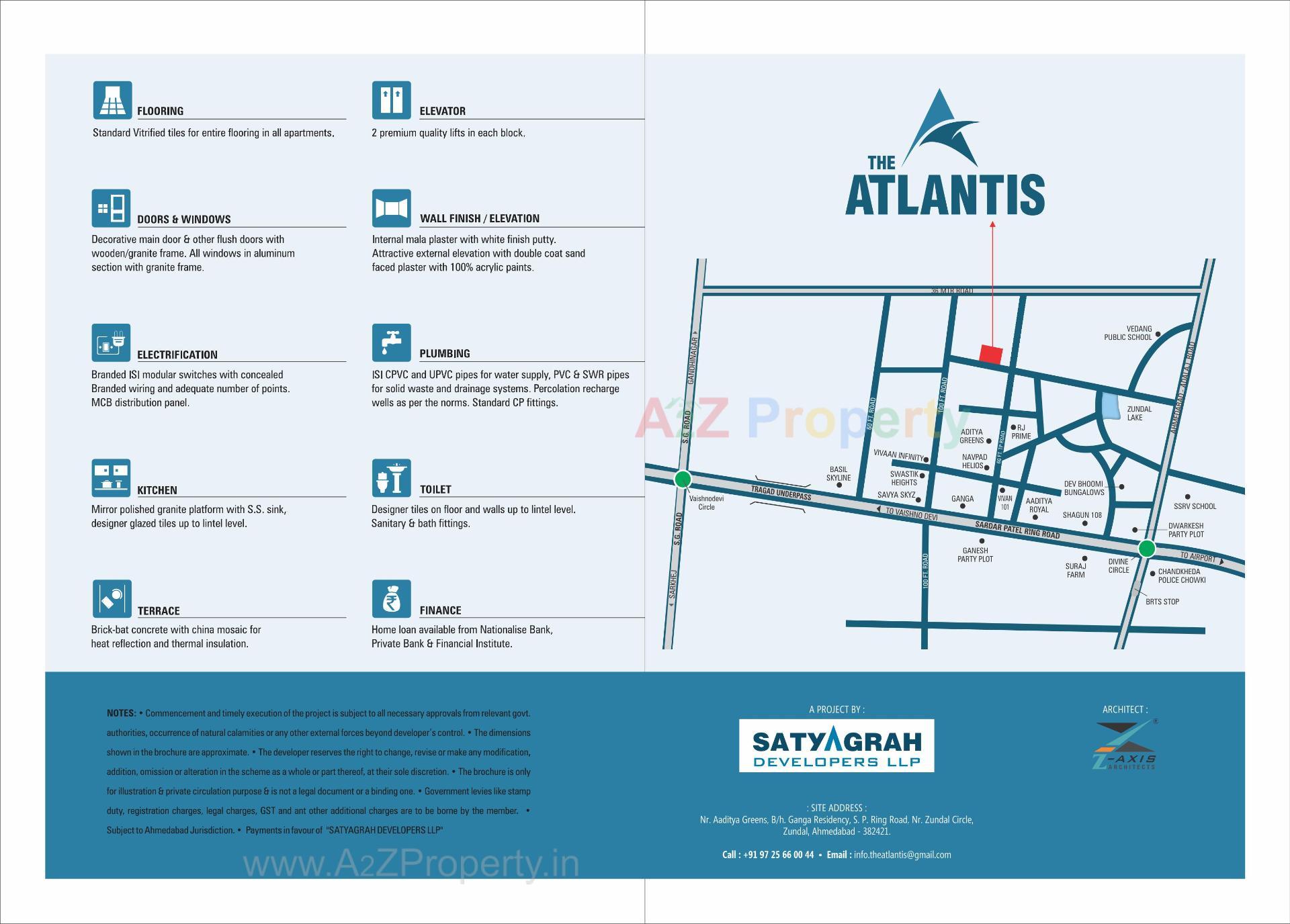  of real estate project The Atlantis located at Zundal, Gandhinagar, Gujarat