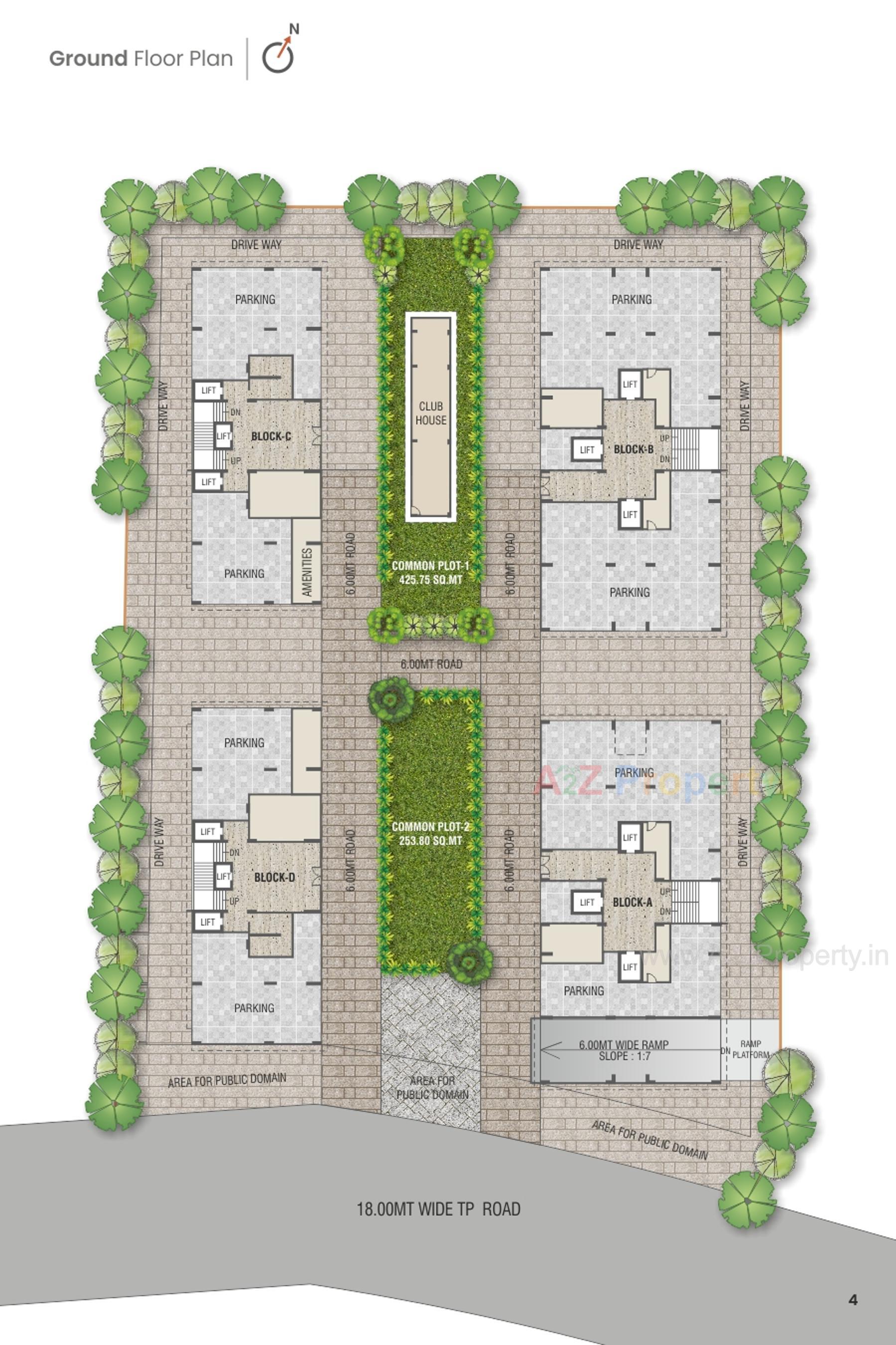 Layout of real estate project The Avante located at Gandhinagar, Gandhinagar, Gujarat
