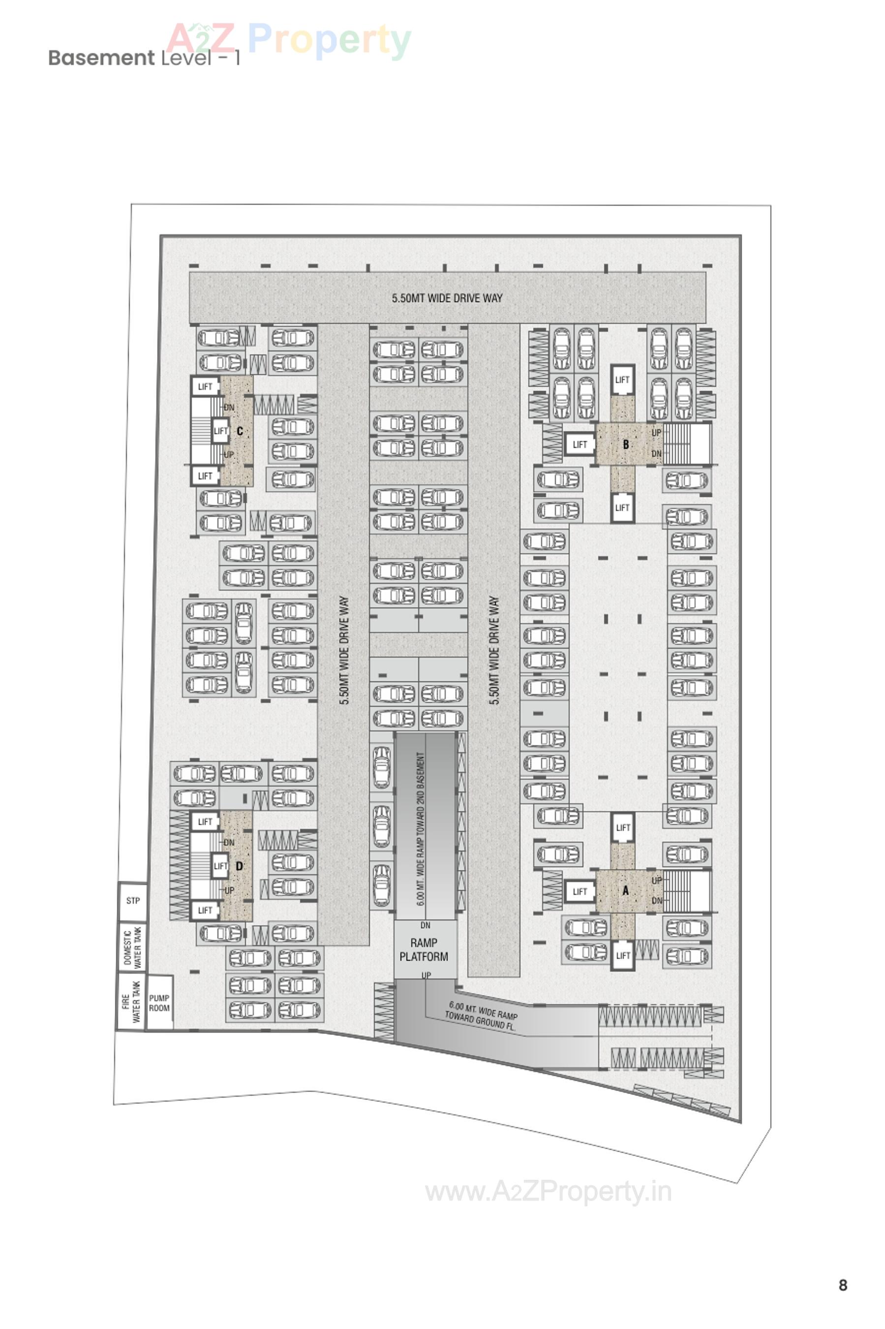 Layout of real estate project The Avante located at Gandhinagar, Gandhinagar, Gujarat