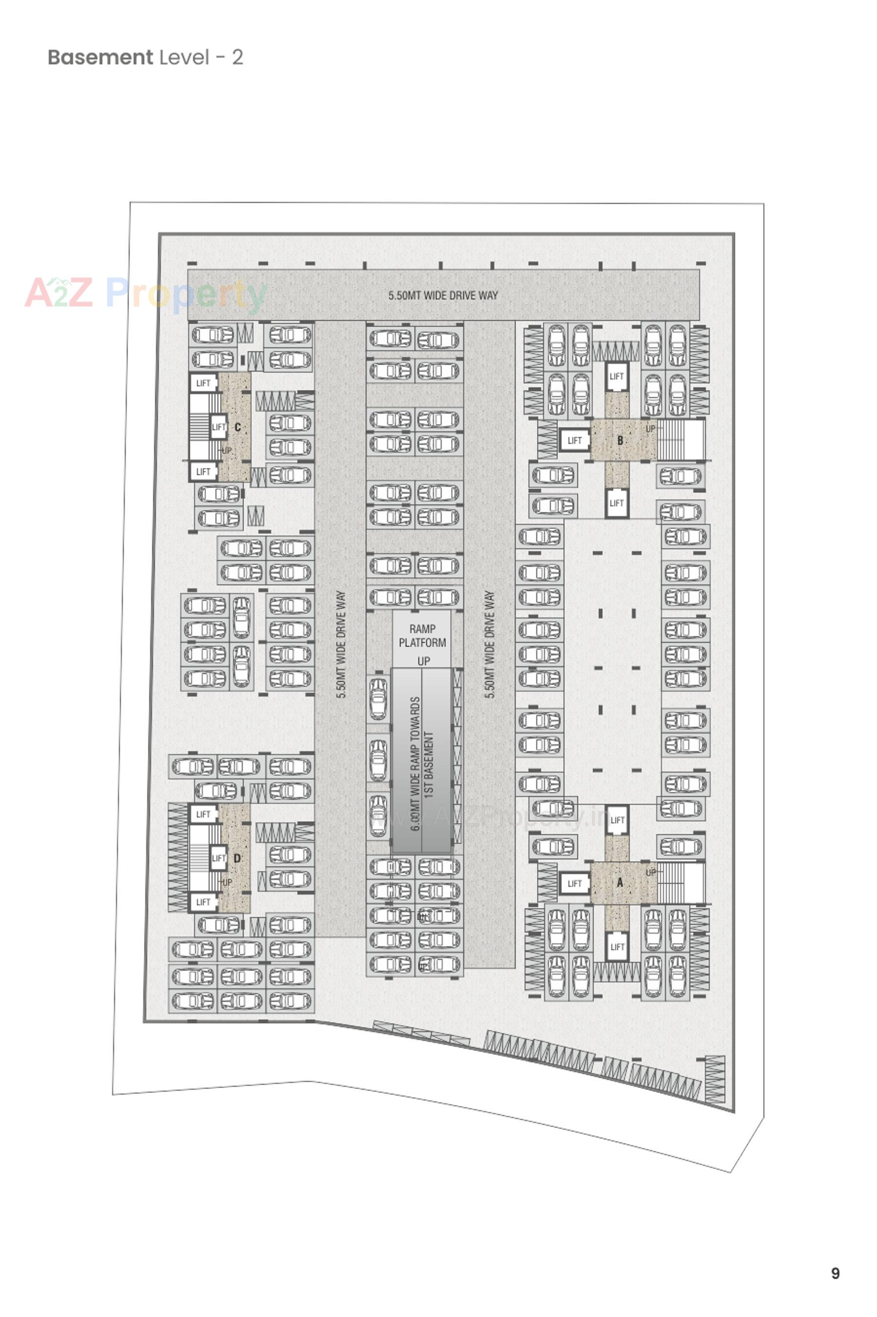 Layout of real estate project The Avante located at Gandhinagar, Gandhinagar, Gujarat