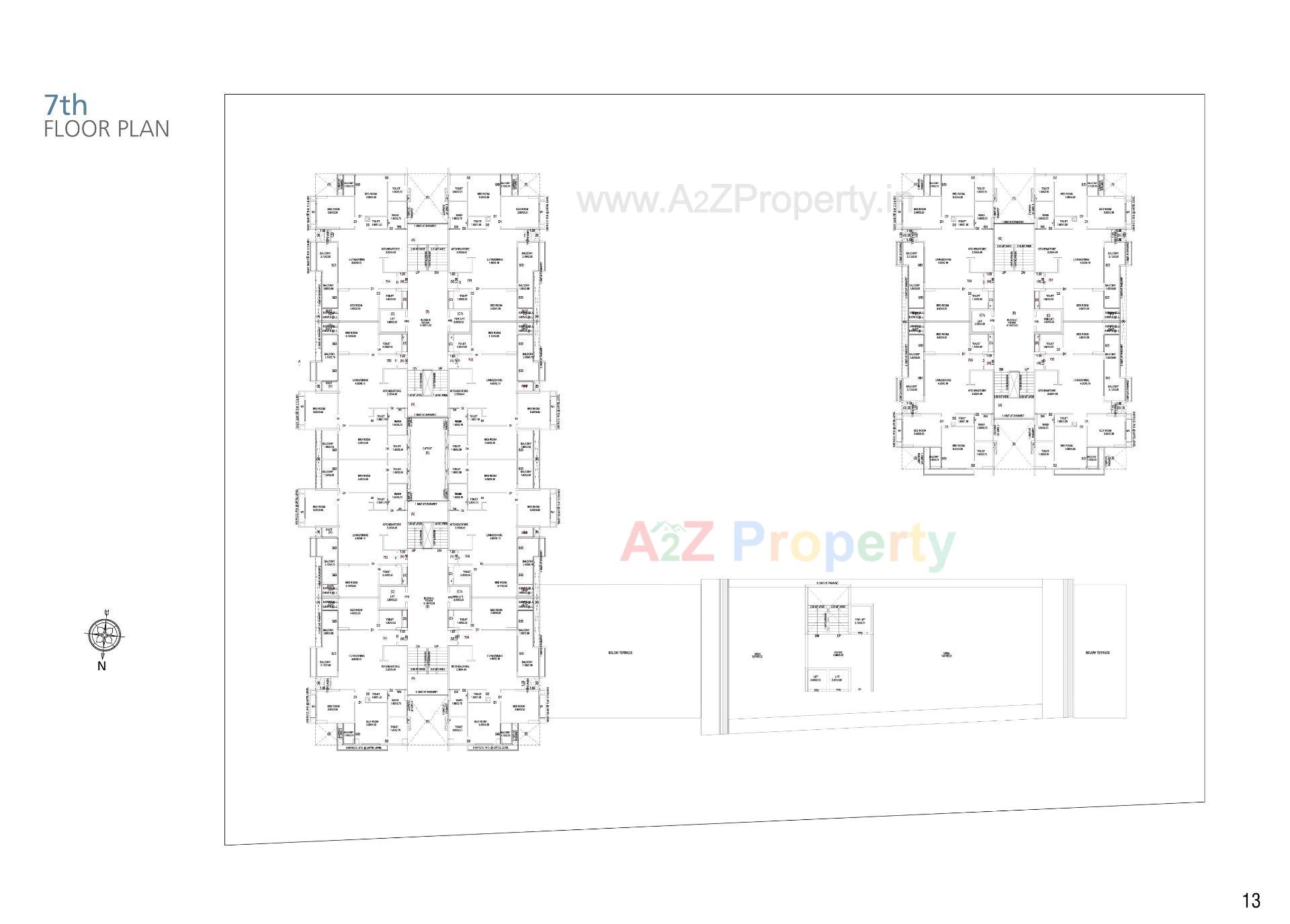 Layout of real estate project The Balcony located at Indroda, Gandhinagar, Gujarat