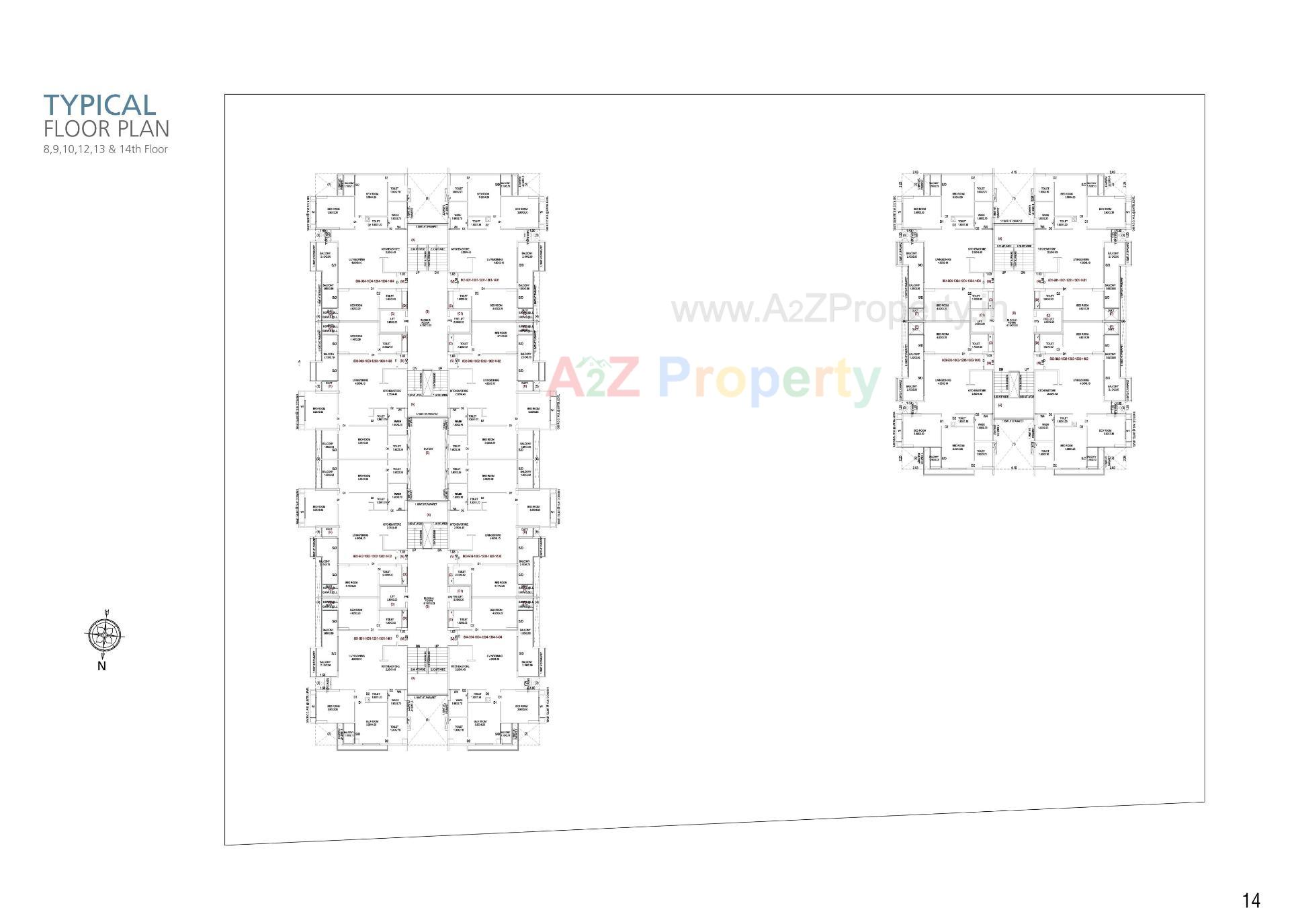 Layout of real estate project The Balcony located at Indroda, Gandhinagar, Gujarat