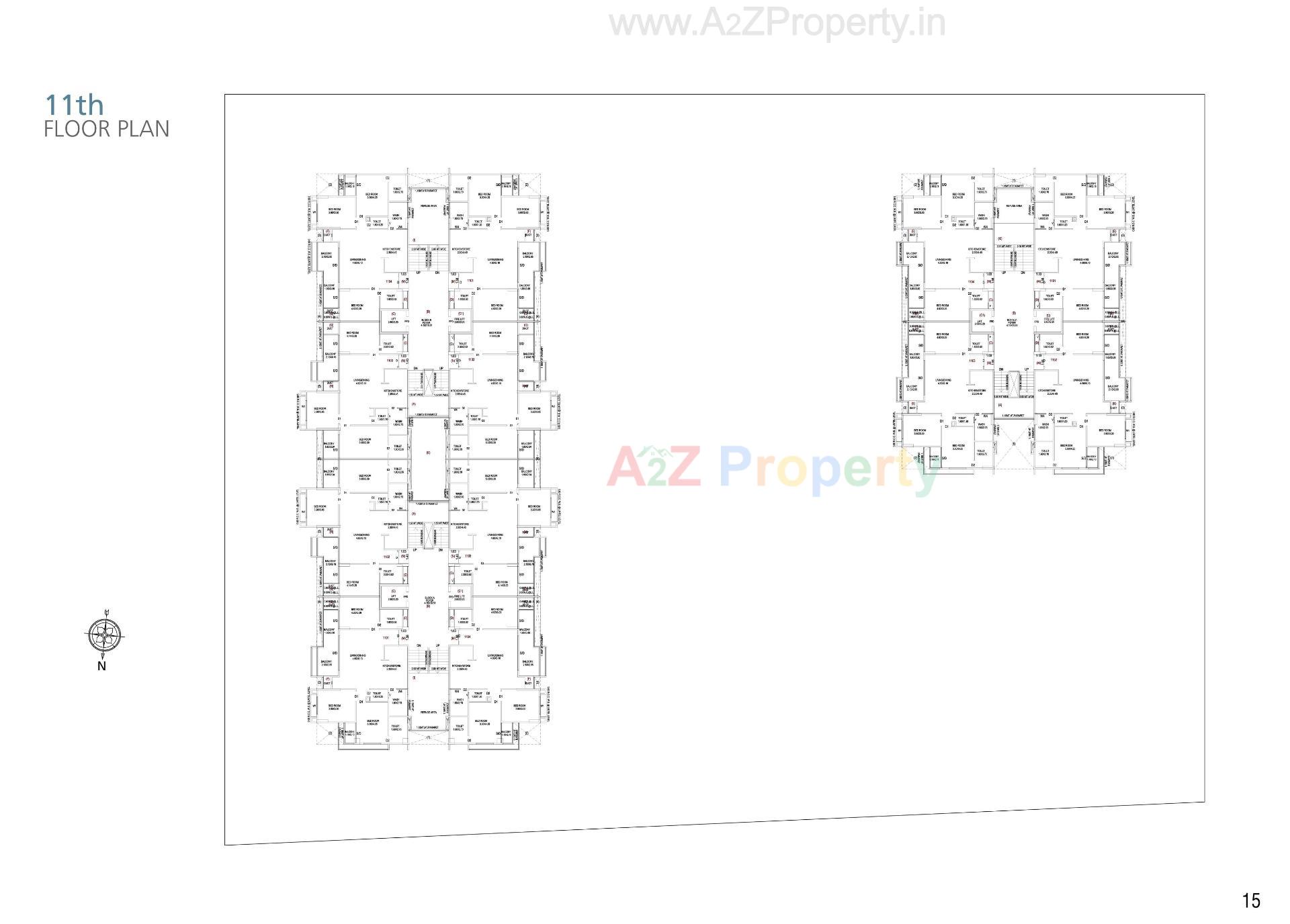 Layout of real estate project The Balcony located at Indroda, Gandhinagar, Gujarat