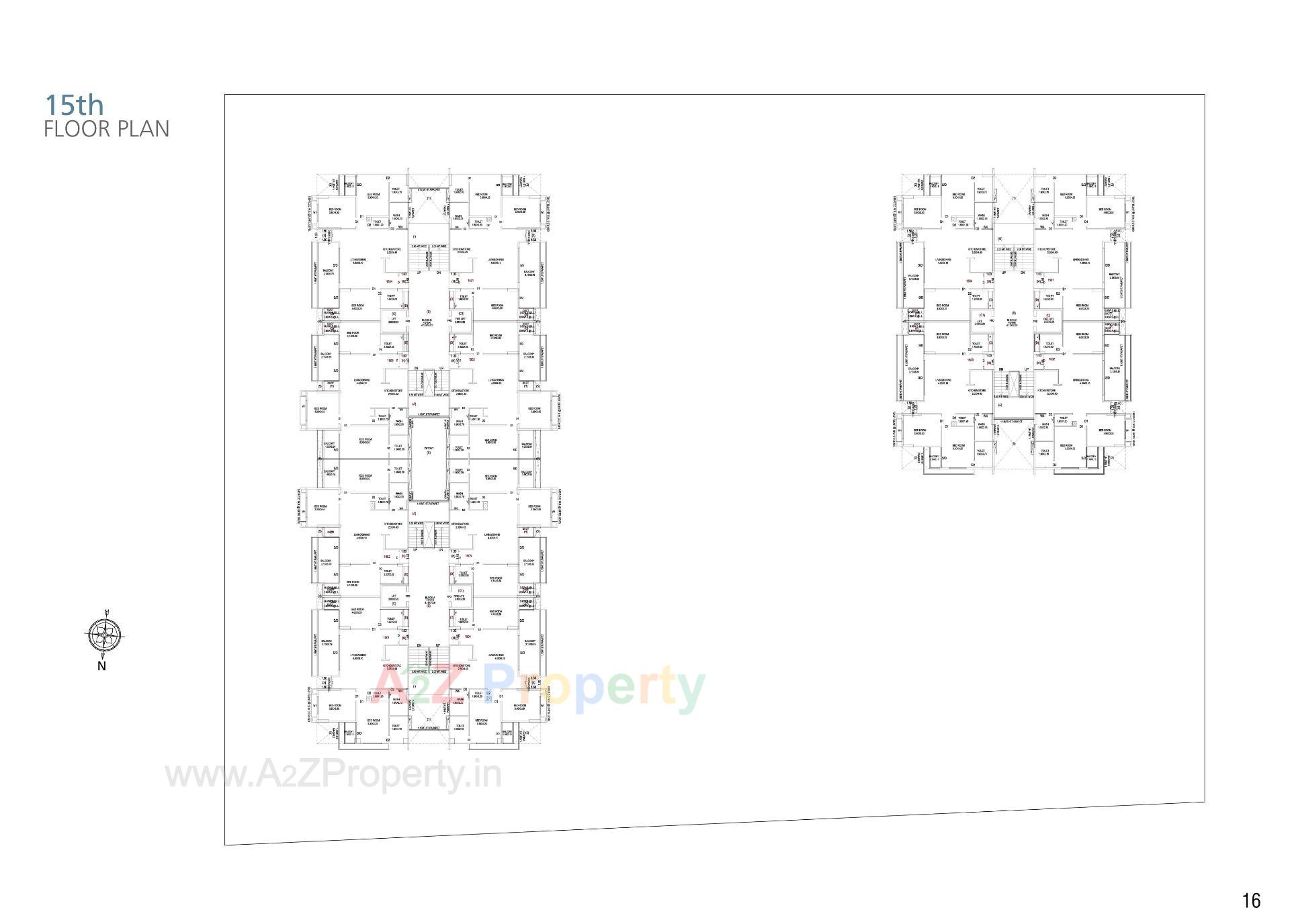Layout of real estate project The Balcony located at Indroda, Gandhinagar, Gujarat