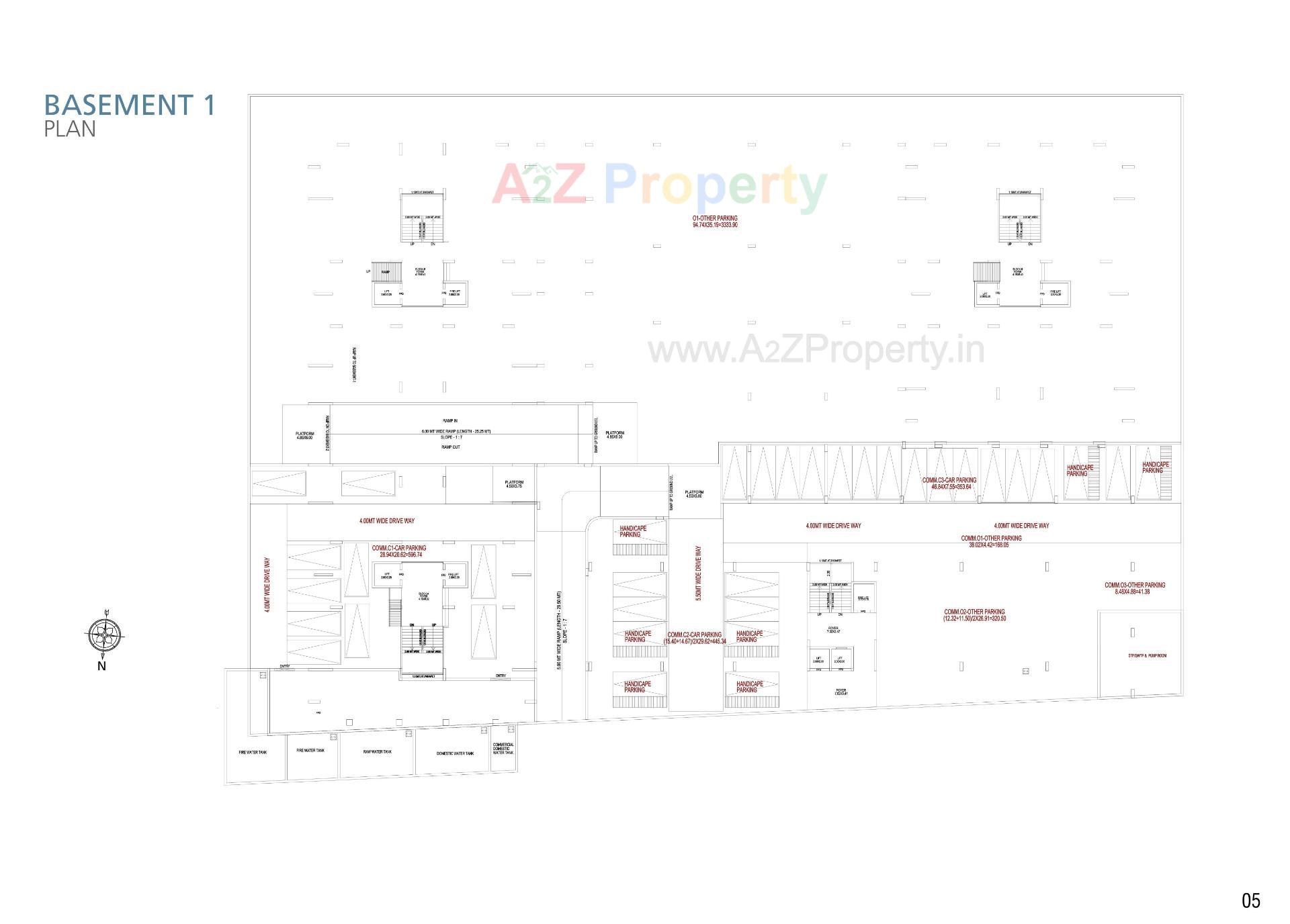 Layout of real estate project The Balcony located at Indroda, Gandhinagar, Gujarat