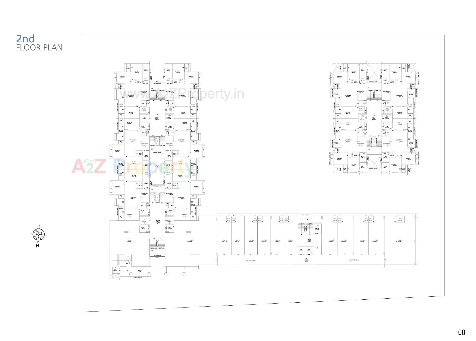 Layout of real estate project The Balcony located at Indroda, Gandhinagar, Gujarat