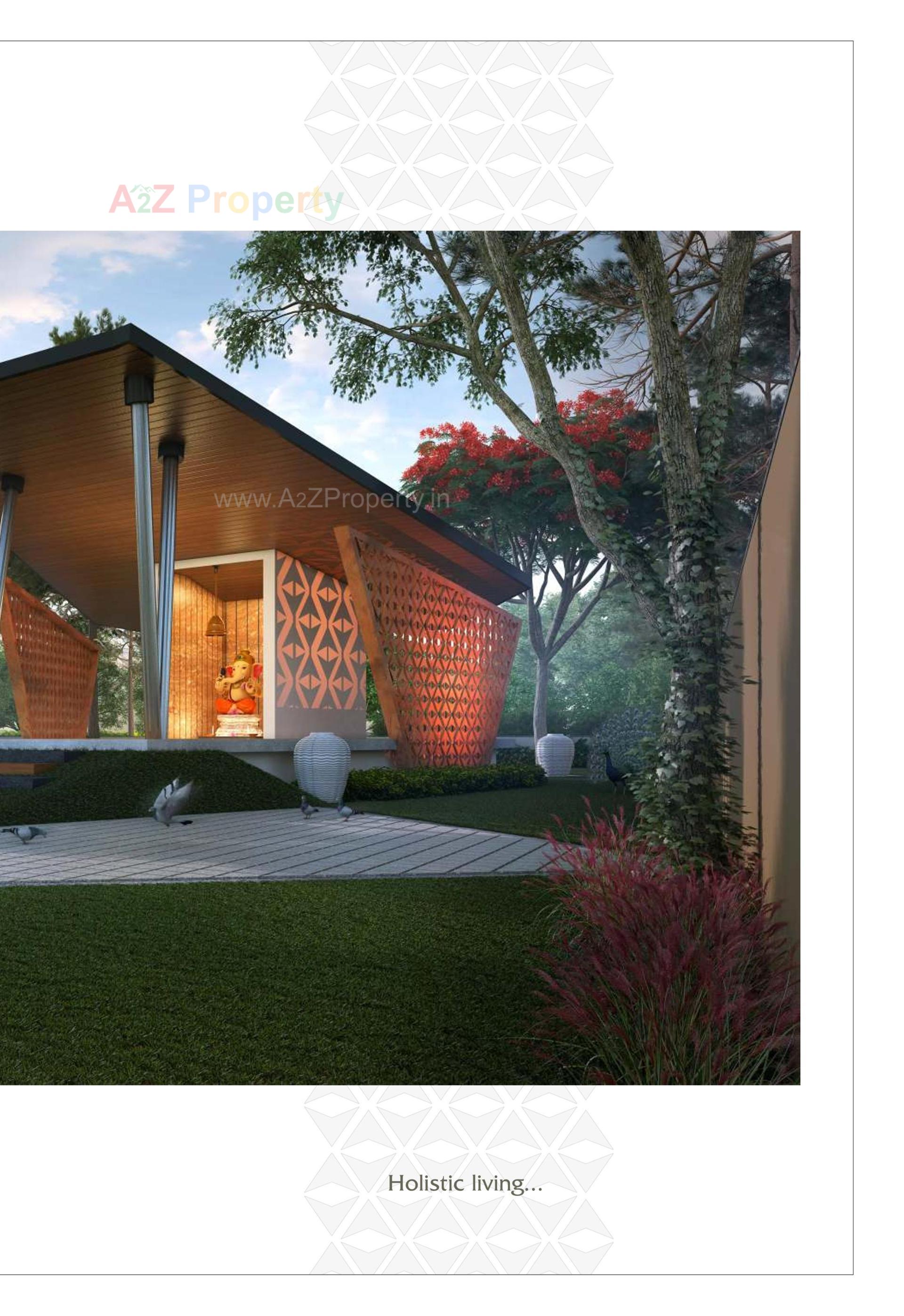 3D Elevation of real estate project The Courtyards located at Bhat, Gandhinagar, Gujarat