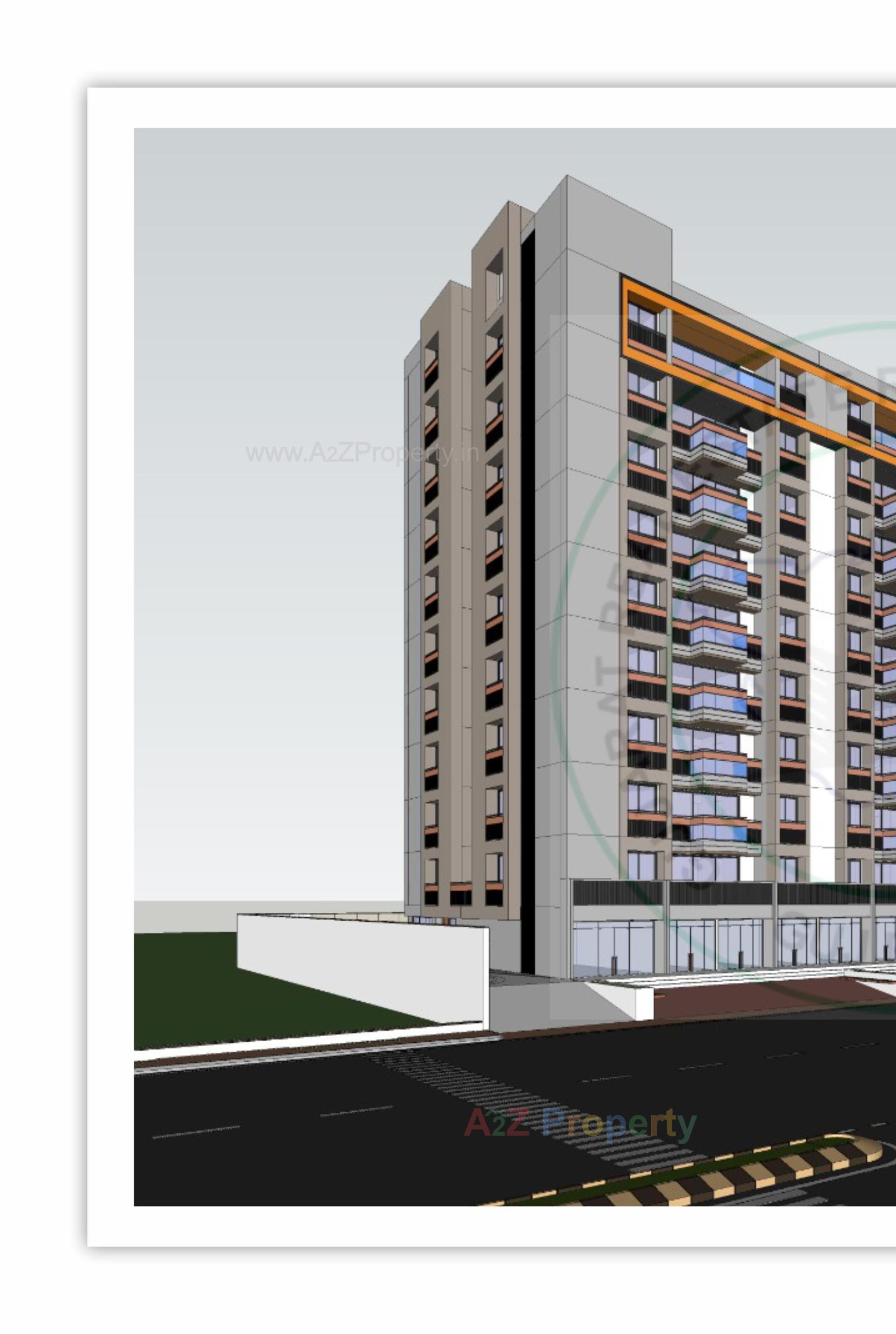 3D Elevation of real estate project The Fortune Homes located at Sargasan, Gandhinagar, Gujarat