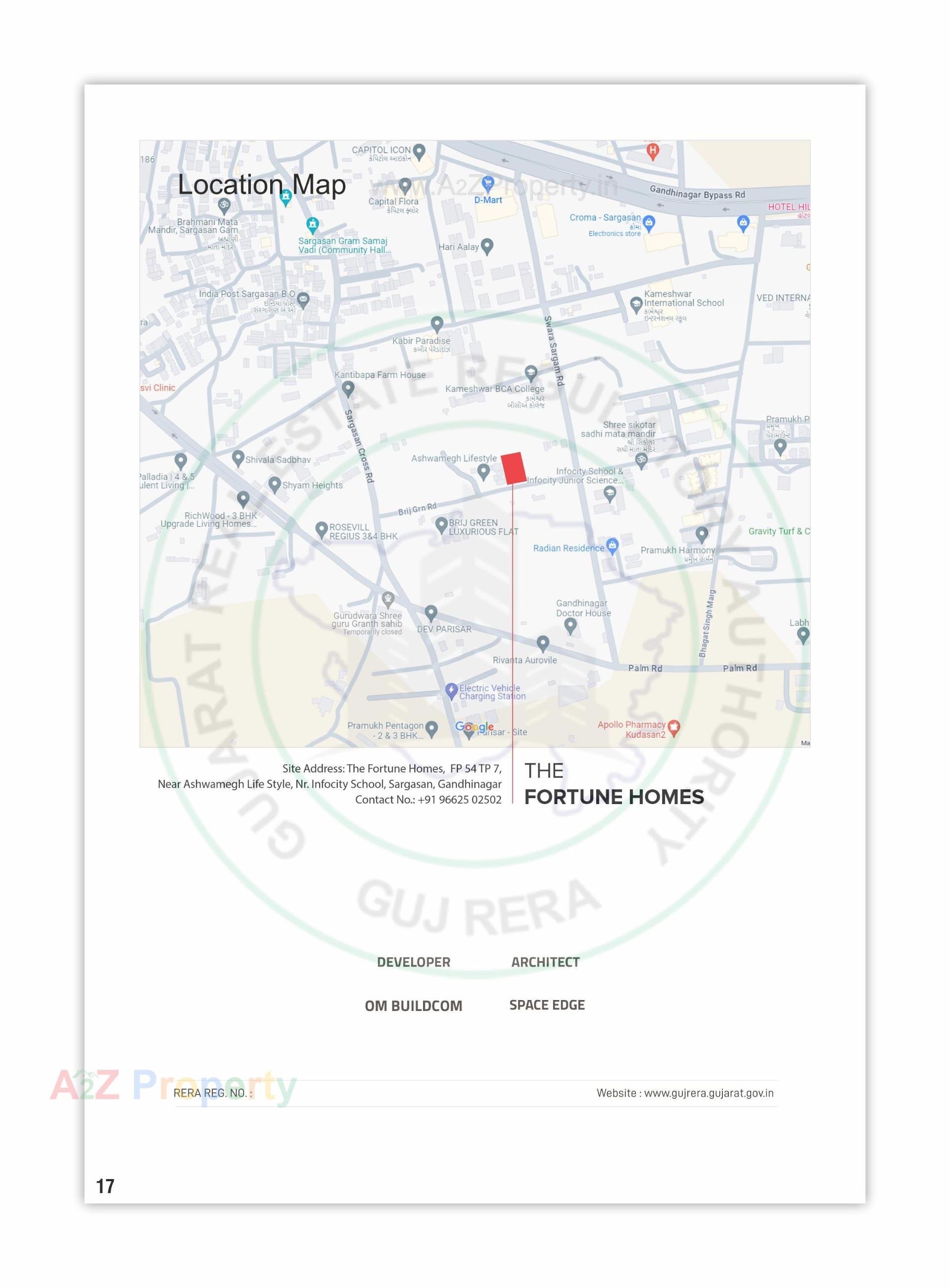  of real estate project The Fortune Homes located at Sargasan, Gandhinagar, Gujarat