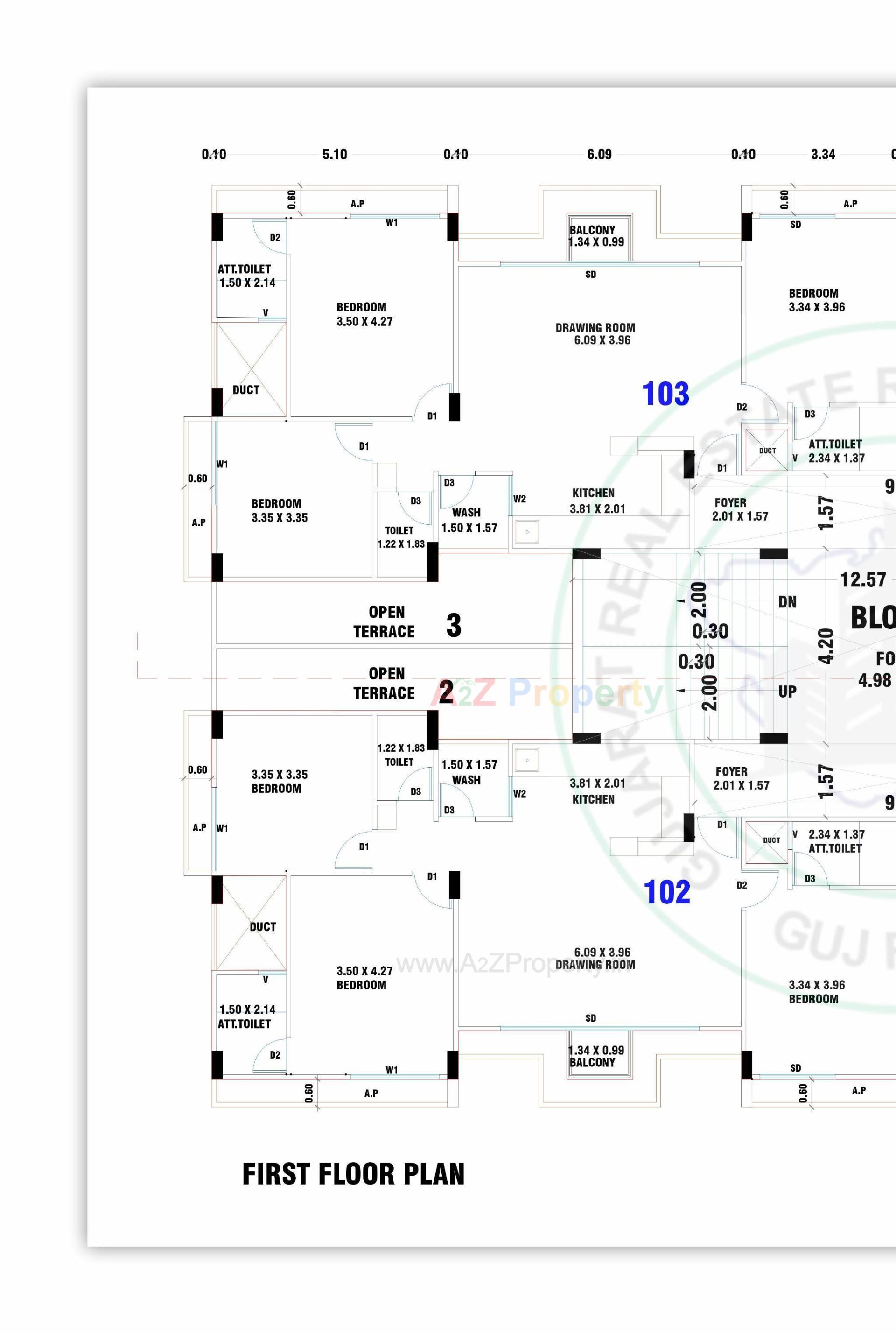 Layout of real estate project The Fortune Homes located at Sargasan, Gandhinagar, Gujarat