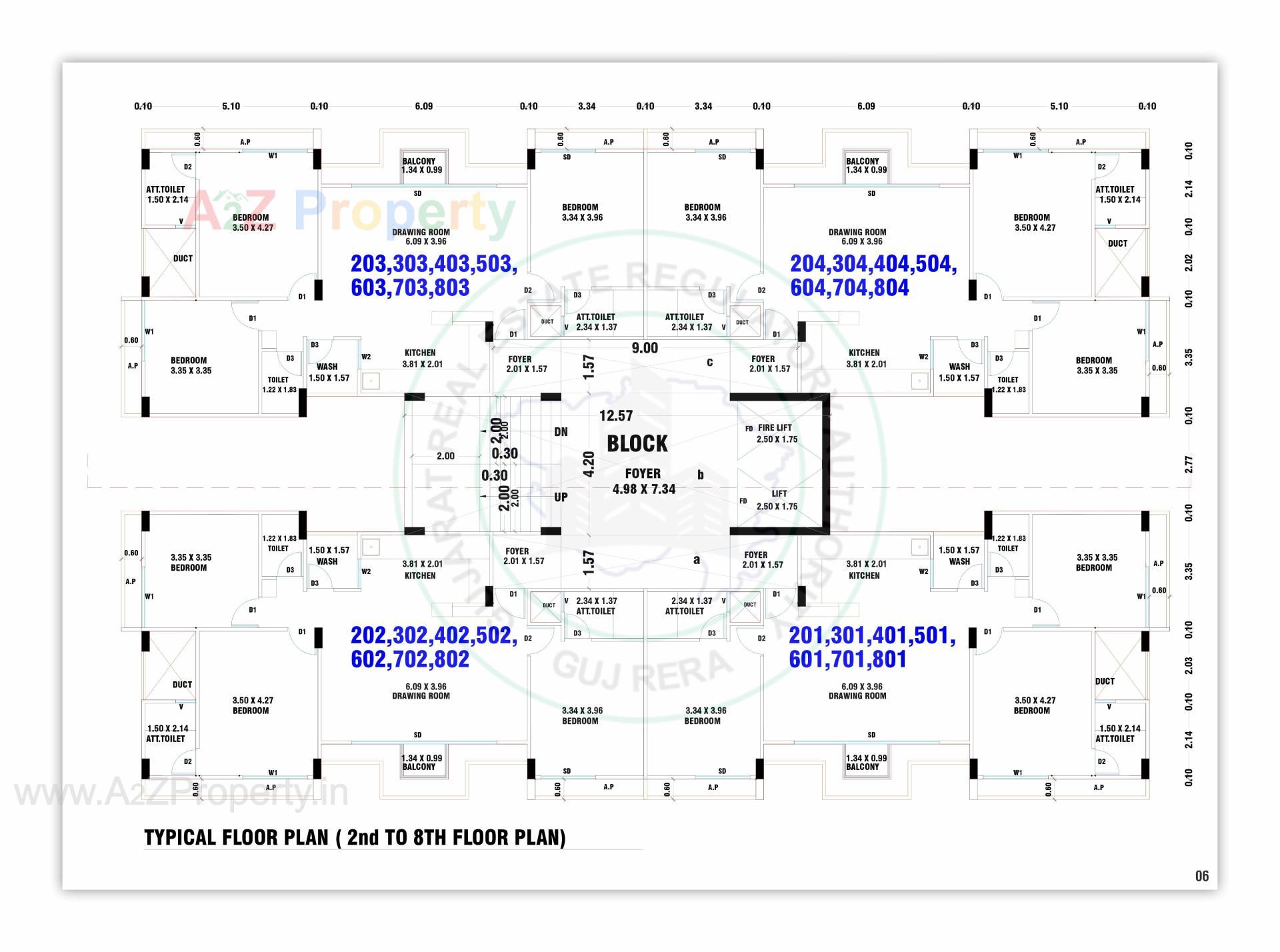 Layout of real estate project The Fortune Homes located at Sargasan, Gandhinagar, Gujarat