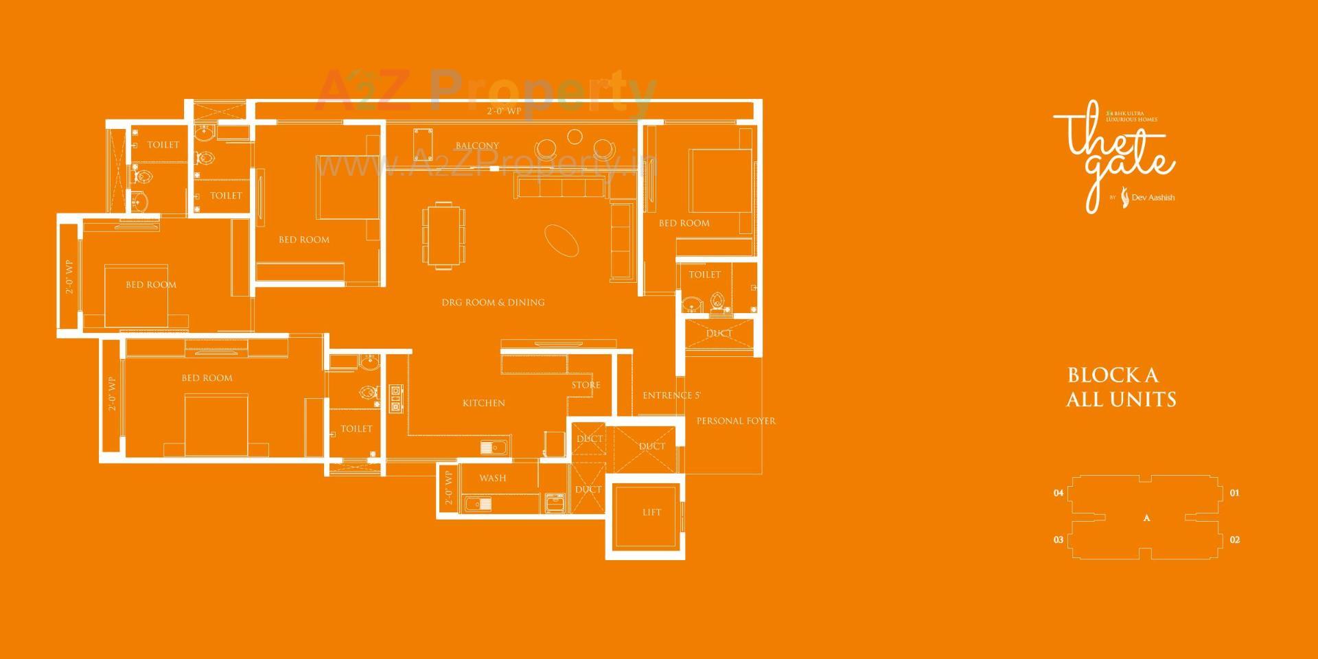  of real estate project The Gate By Dev Aashish located at Koba, Gandhinagar, Gujarat