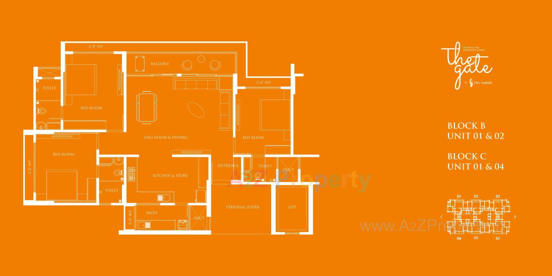  of real estate project The Gate By Dev Aashish located at Koba, Gandhinagar, Gujarat