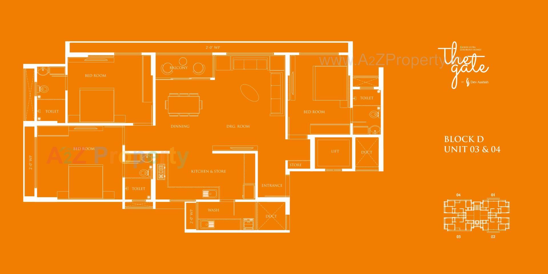  of real estate project The Gate By Dev Aashish located at Koba, Gandhinagar, Gujarat