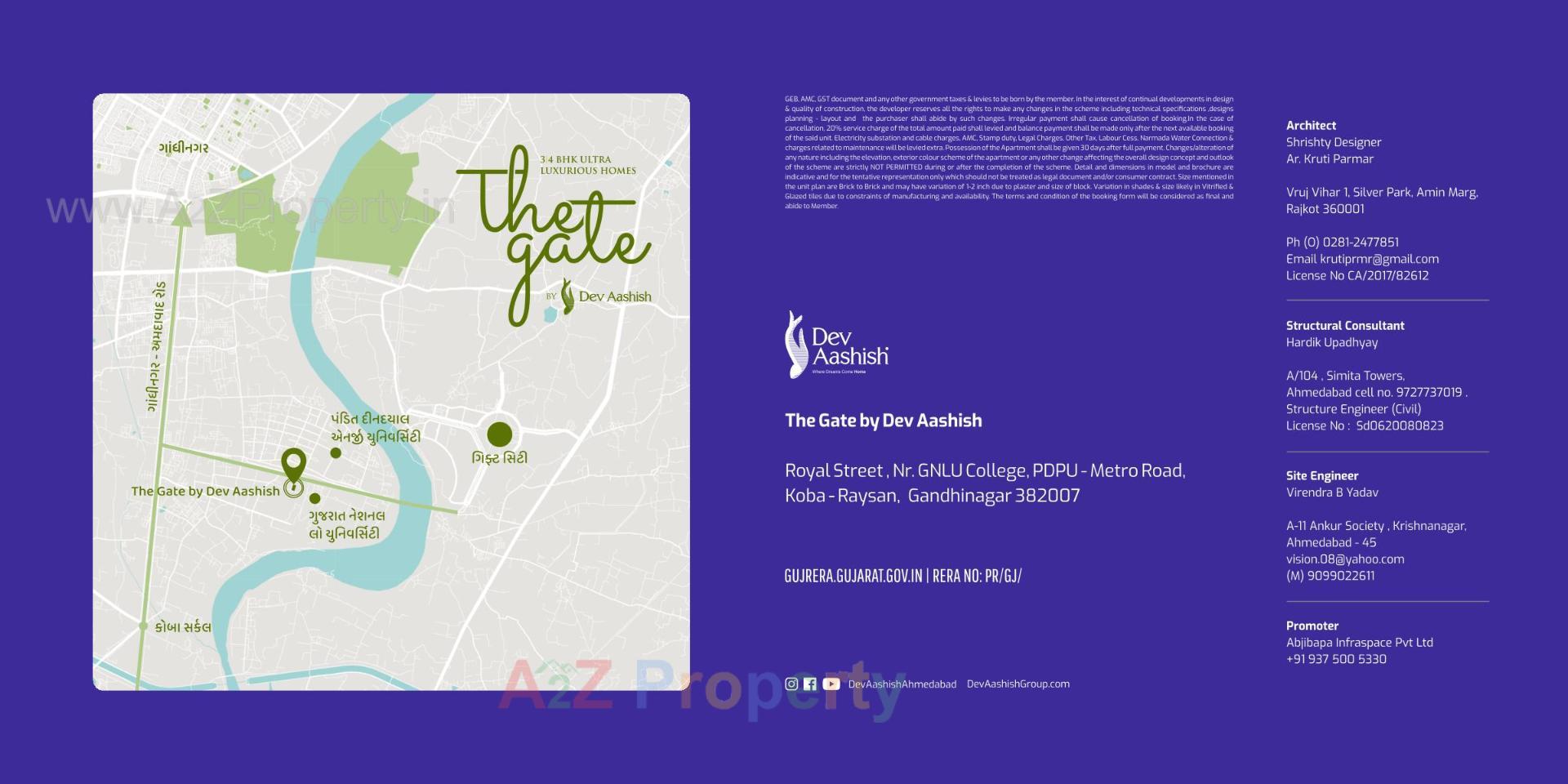  of real estate project The Gate By Dev Aashish located at Koba, Gandhinagar, Gujarat