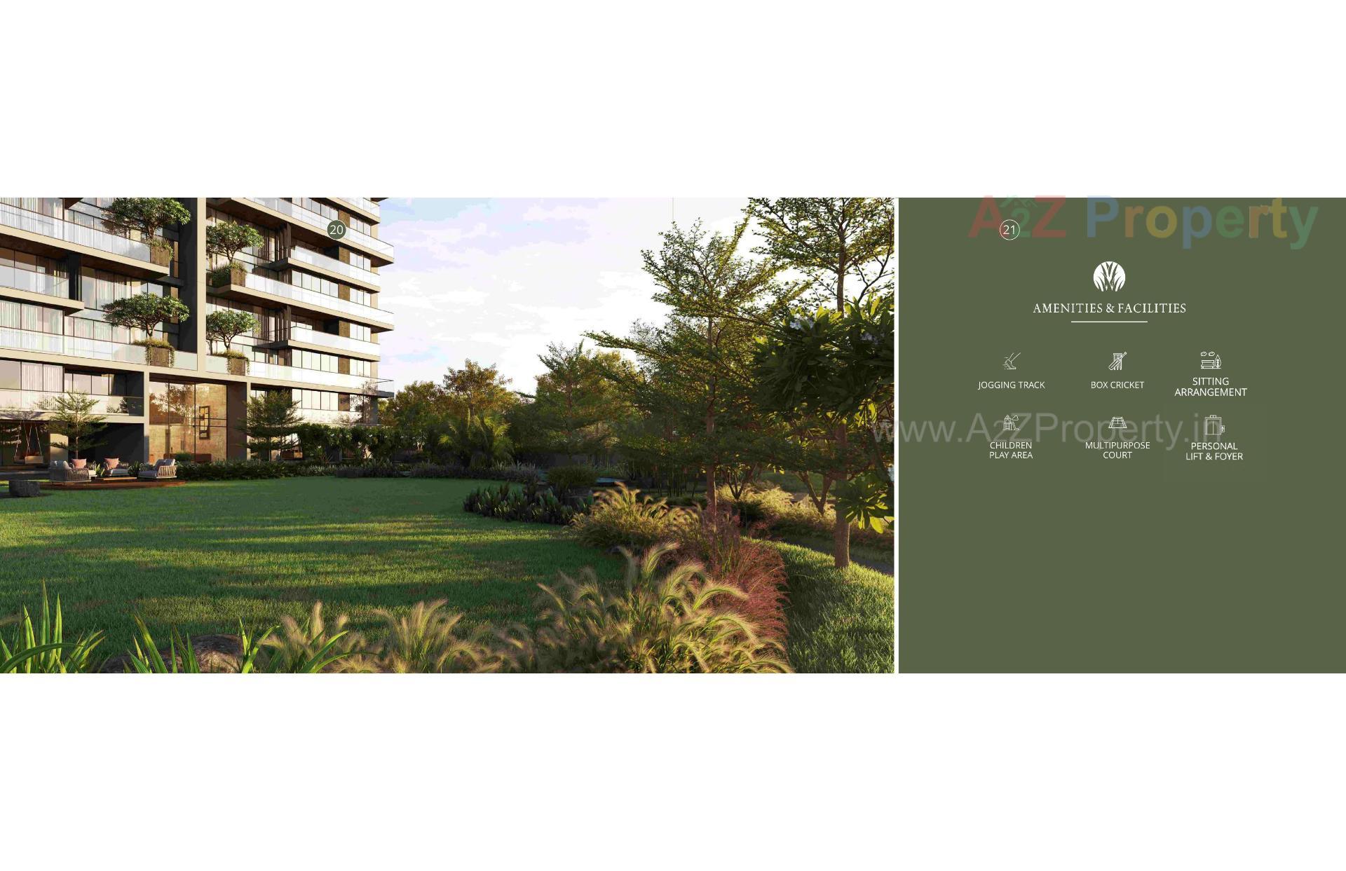 3D Elevation of real estate project The Grasslands located at Kudasan, Gandhinagar, Gujarat