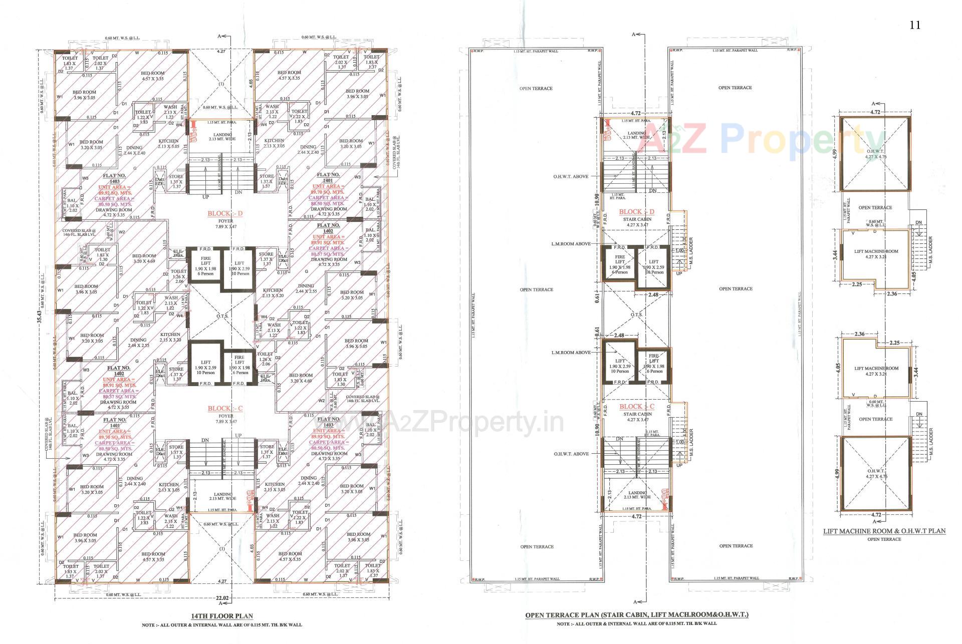 Layout of real estate project The Grove located at Khoraj, Gandhinagar, Gujarat
