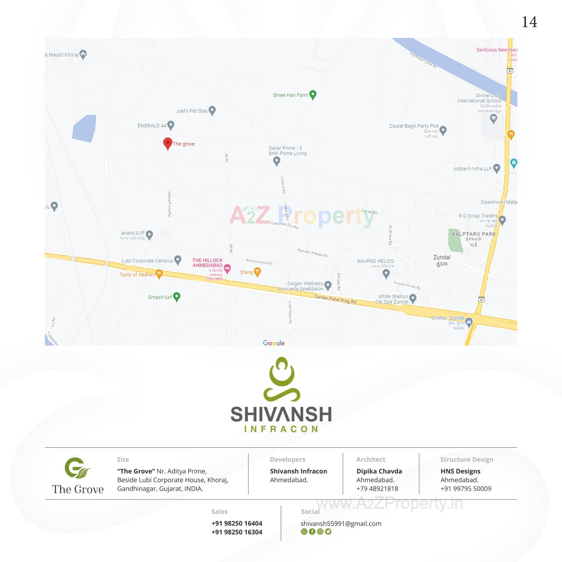  of real estate project The Grove located at Khoraj, Gandhinagar, Gujarat