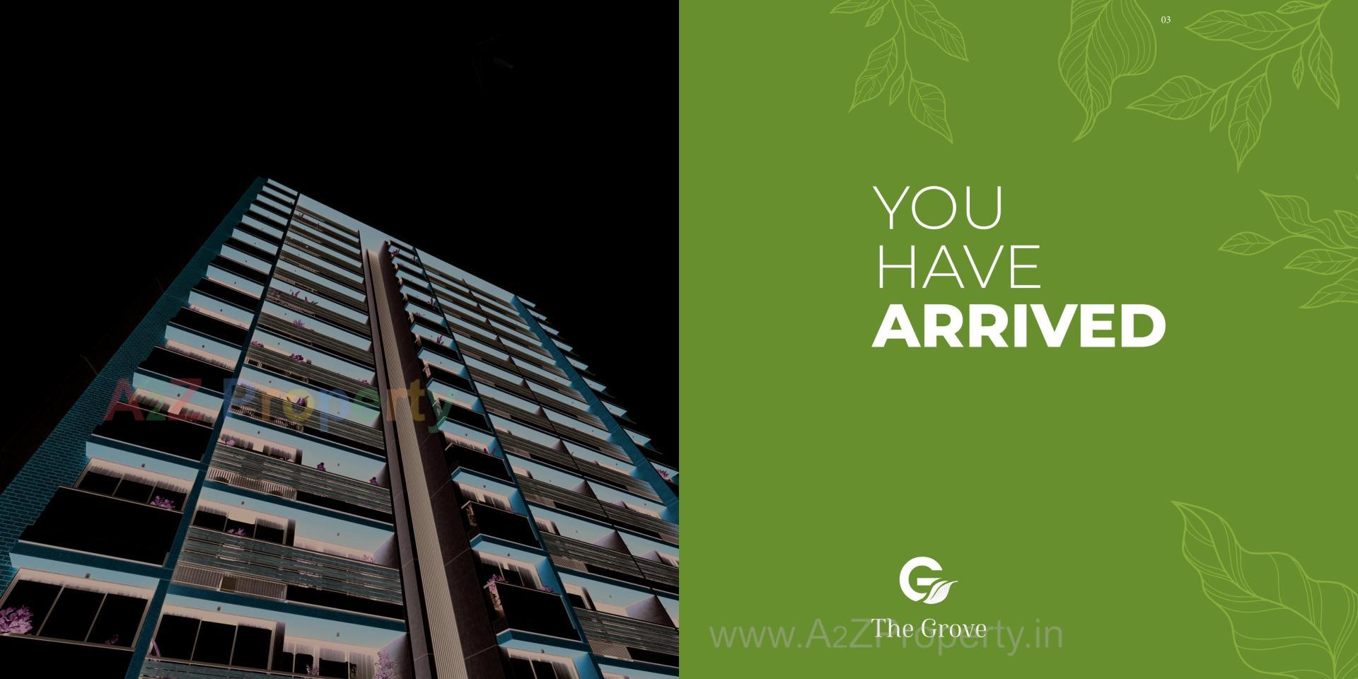 3D Elevation of real estate project The Grove located at Khoraj, Gandhinagar, Gujarat