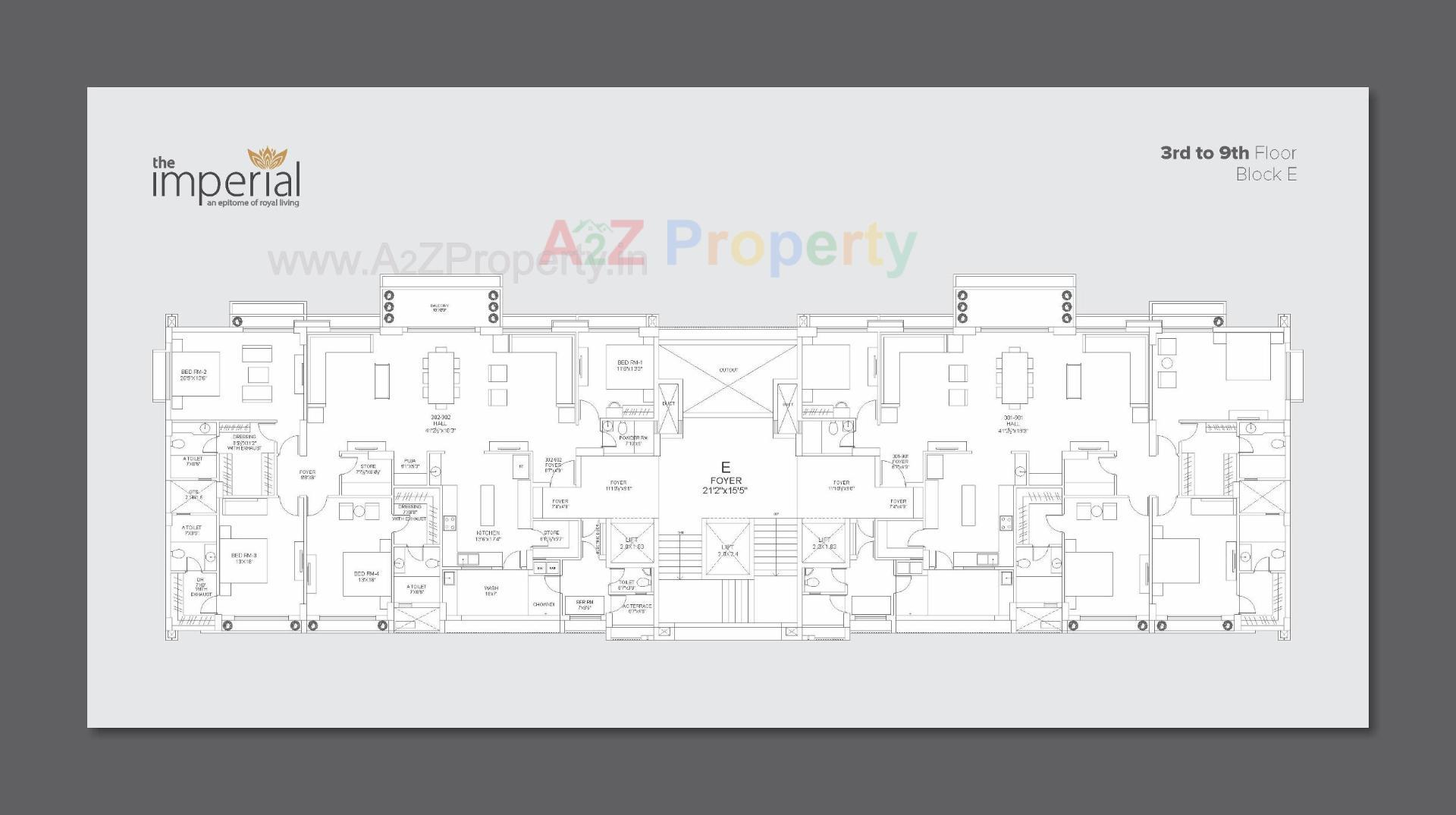 Layout of real estate project The Imperial located at Tarapur, Gandhinagar, Gujarat