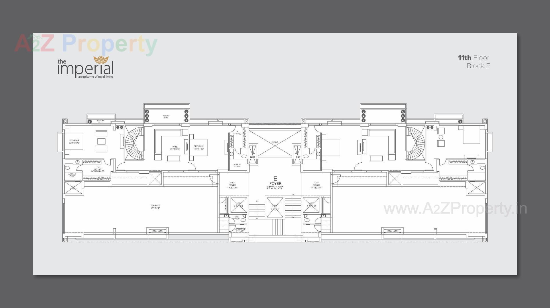 Layout of real estate project The Imperial located at Tarapur, Gandhinagar, Gujarat