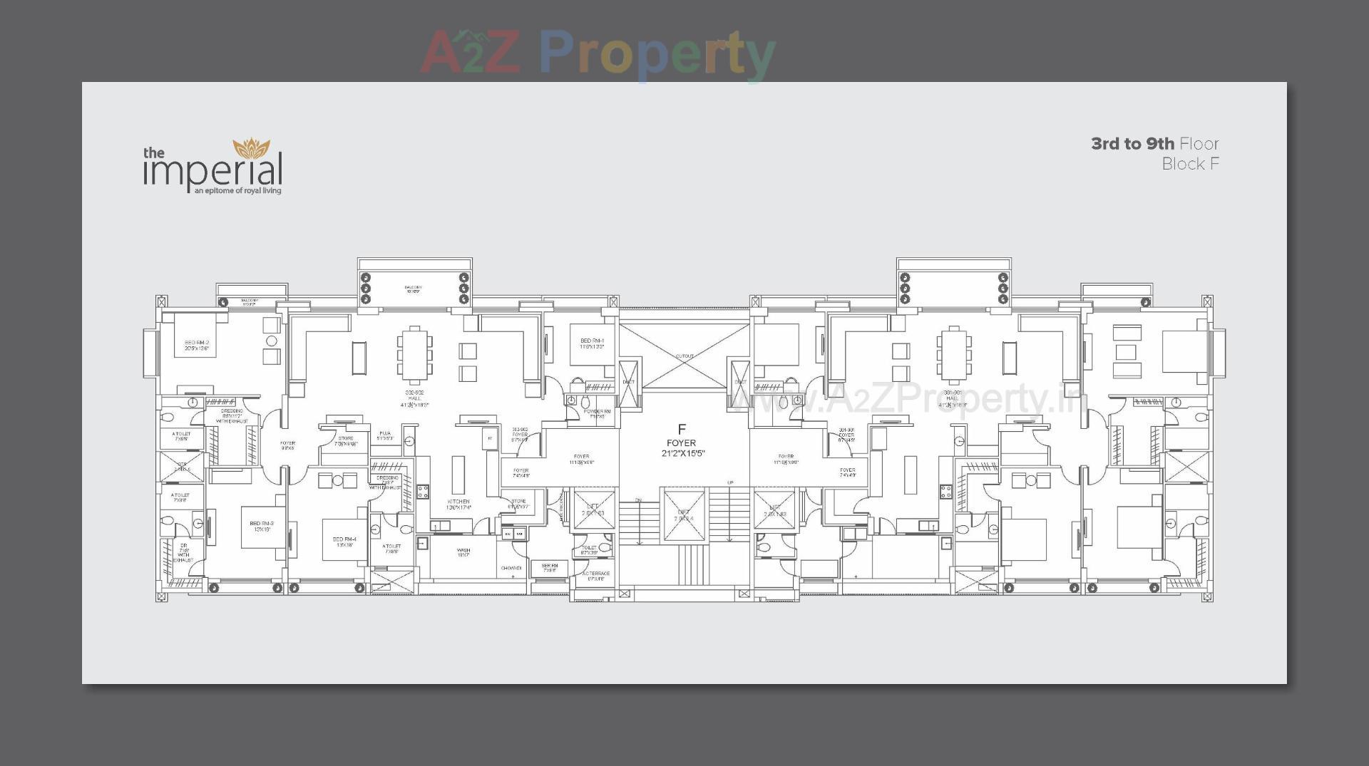 Layout of real estate project The Imperial located at Tarapur, Gandhinagar, Gujarat