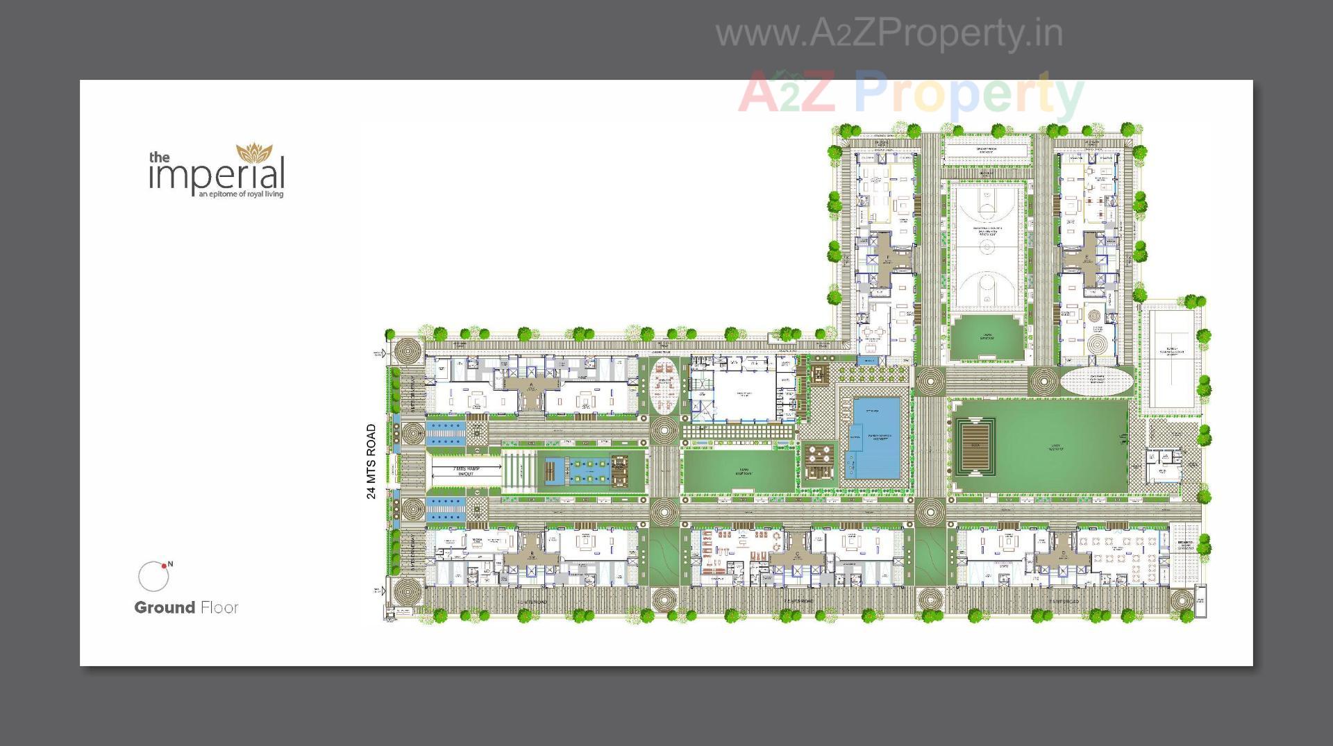Layout of real estate project The Imperial located at Tarapur, Gandhinagar, Gujarat