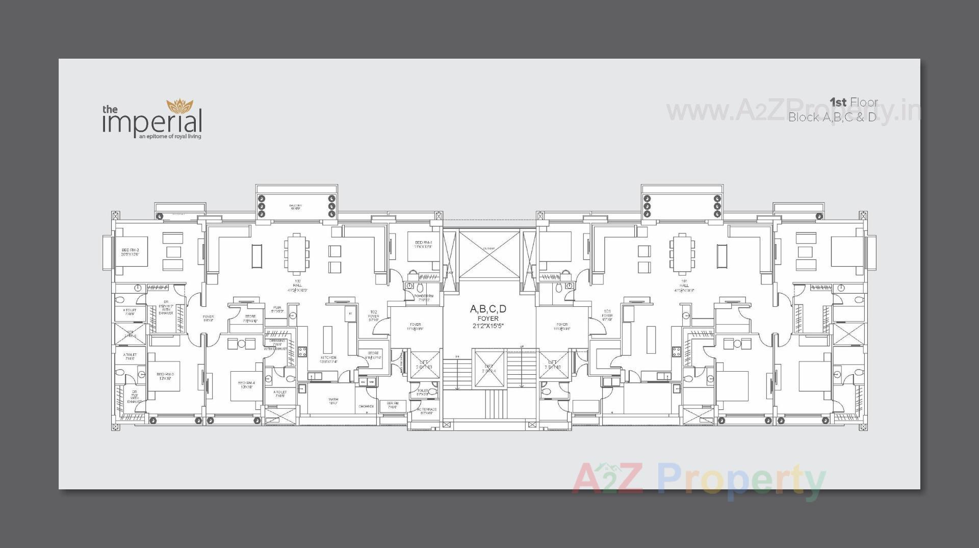 Layout of real estate project The Imperial located at Tarapur, Gandhinagar, Gujarat