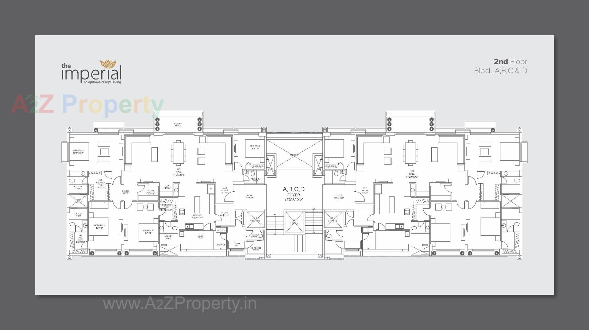Layout of real estate project The Imperial located at Tarapur, Gandhinagar, Gujarat