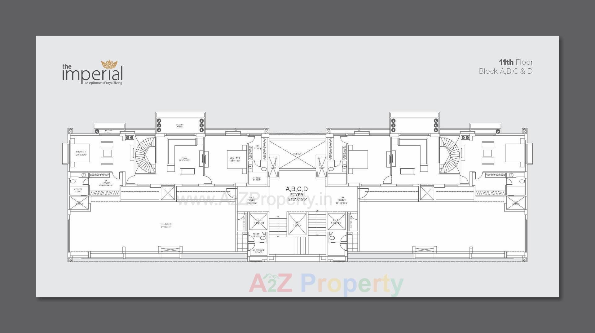 Layout of real estate project The Imperial located at Tarapur, Gandhinagar, Gujarat