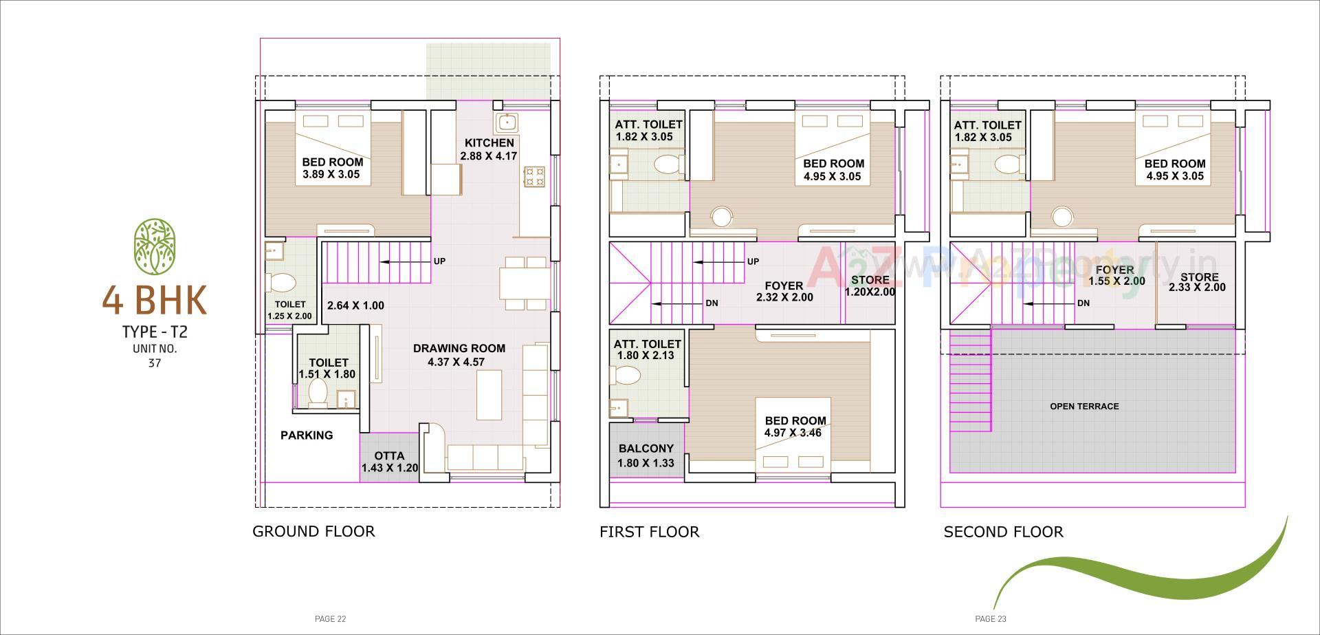 Layout of real estate project The Luxuria located at Randheja, Gandhinagar, Gujarat