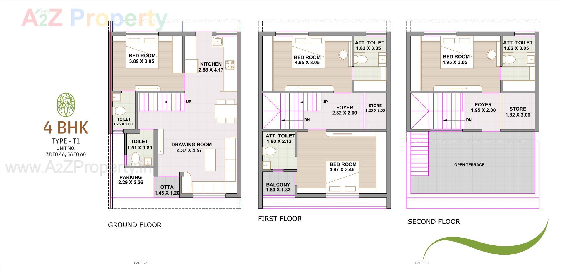 Layout of real estate project The Luxuria located at Randheja, Gandhinagar, Gujarat